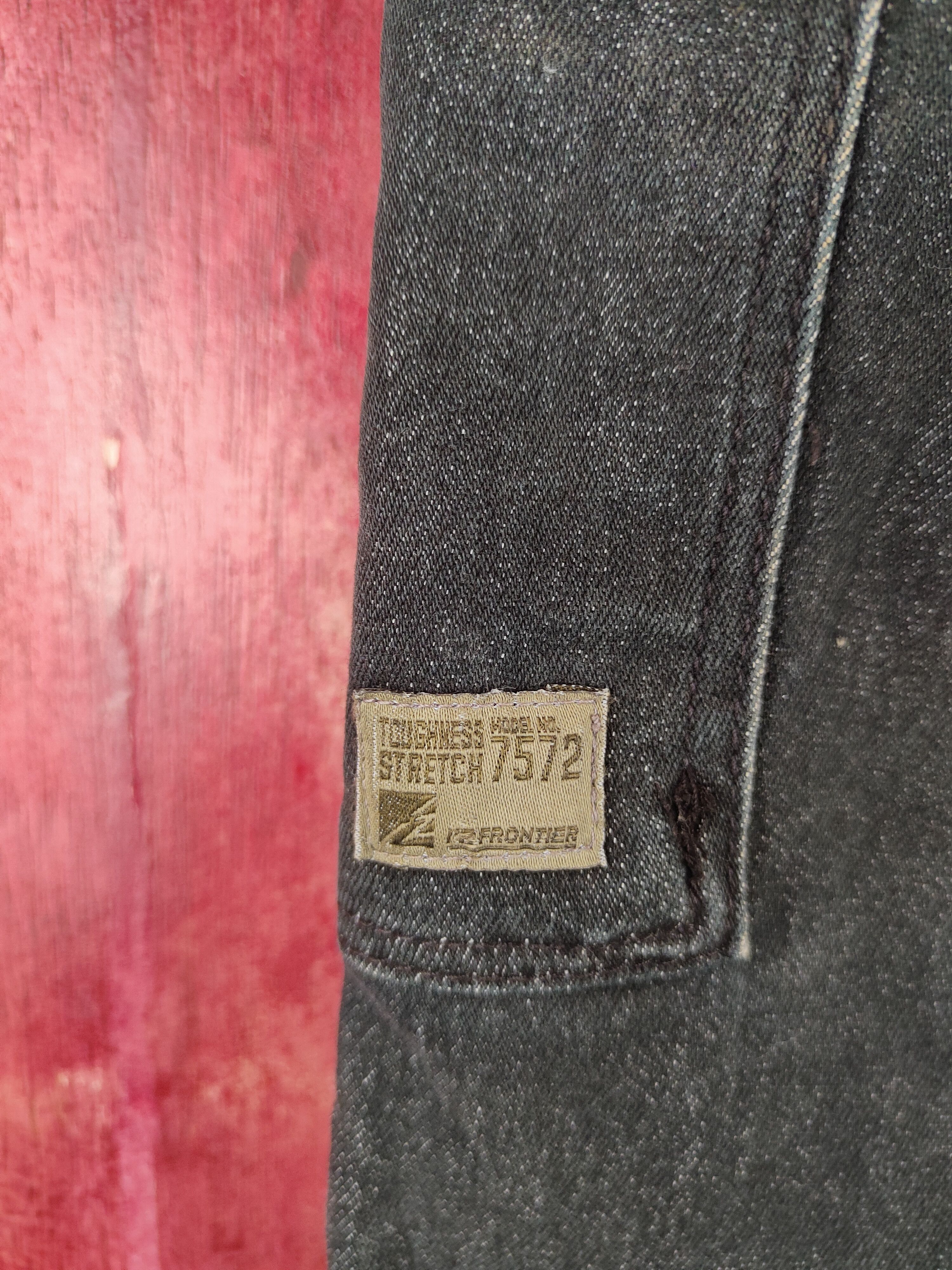 Japanese Brand I'z Frontier Black Distressed Cargo Pants N#S18 Size US 30 / EU 46 - 10 Thumbnail