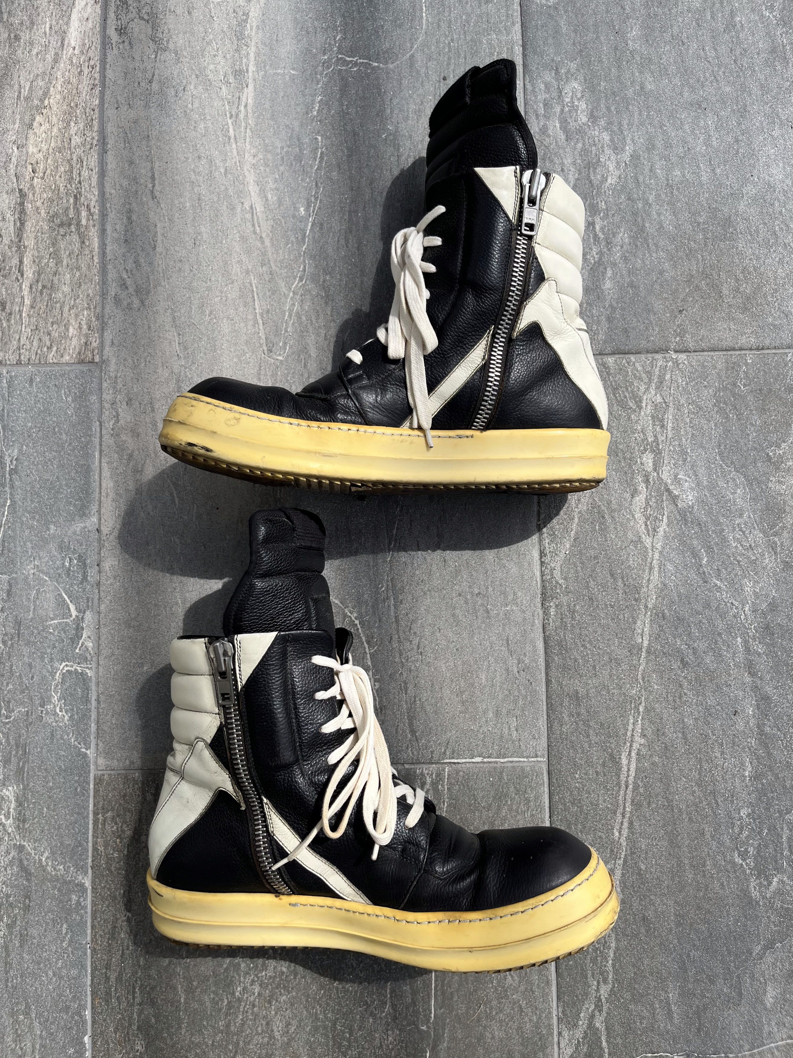 Rick Owens Rick Owens SS15 Milk Geo Basket Sneaker Size US 8 / EU 41 - 2 Thumbnail