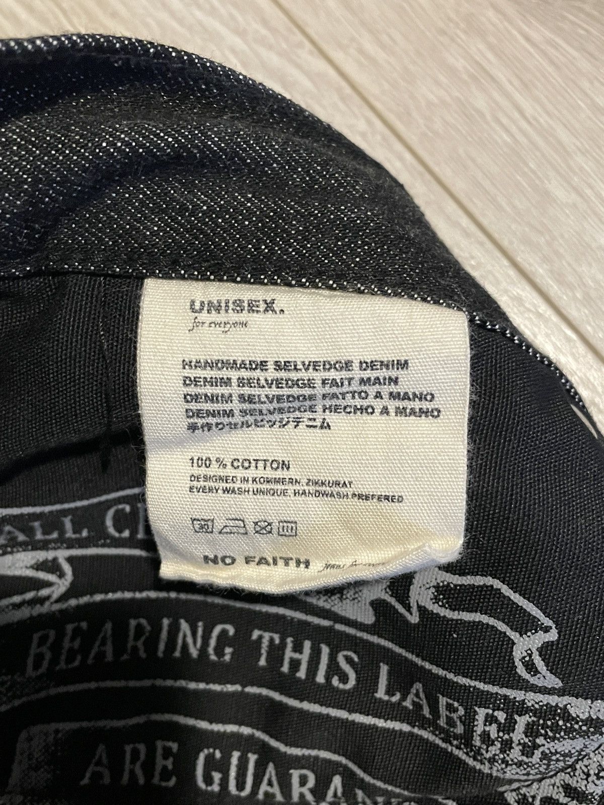 Other NofaithStudios Ultra Baggy Japanese Selvedge Denim Size US 34 / EU 50 - 4 Thumbnail