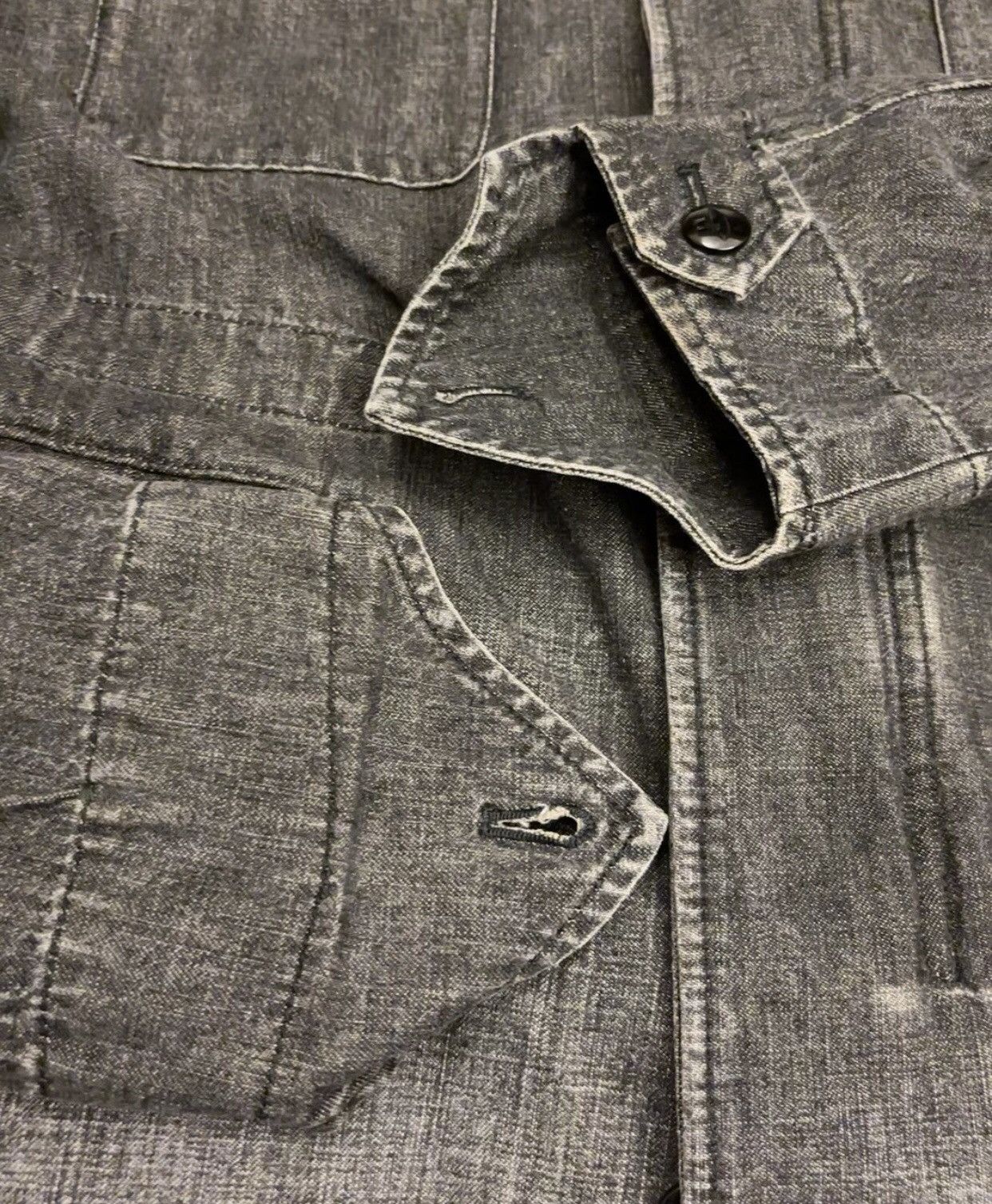 Neighborhood Neighborhood 06SS M65 black washed denim jacket Size US L / EU 52-54 / 3 - 9 Thumbnail