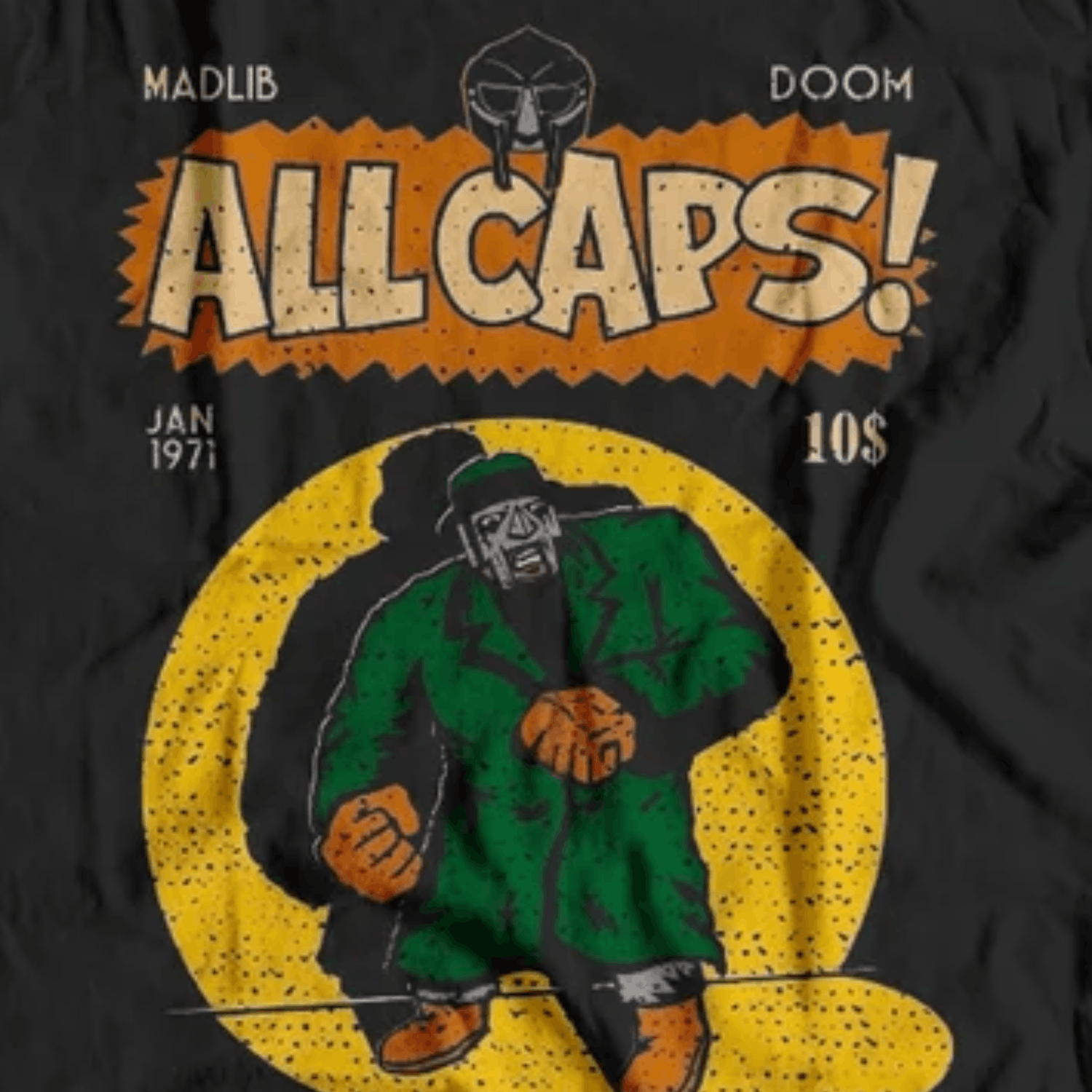 MF Doom × Vintage All Caps -MF DOOM T-shirt, mf doom Graphic Tee, Rap shirt Size US L / EU 52-54 / 3 - 2 Thumbnail