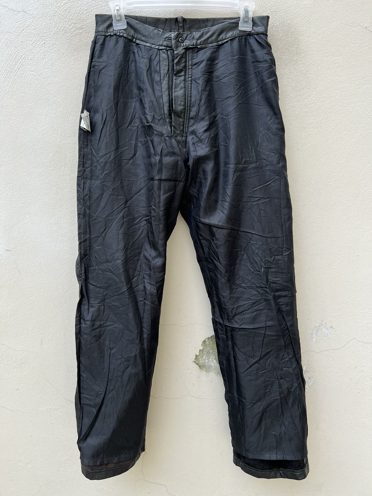 Leather Vintage Tete Homme Japan Patina Black Cowhide Leather Pant Size US 28 / EU 44 - 21 Thumbnail