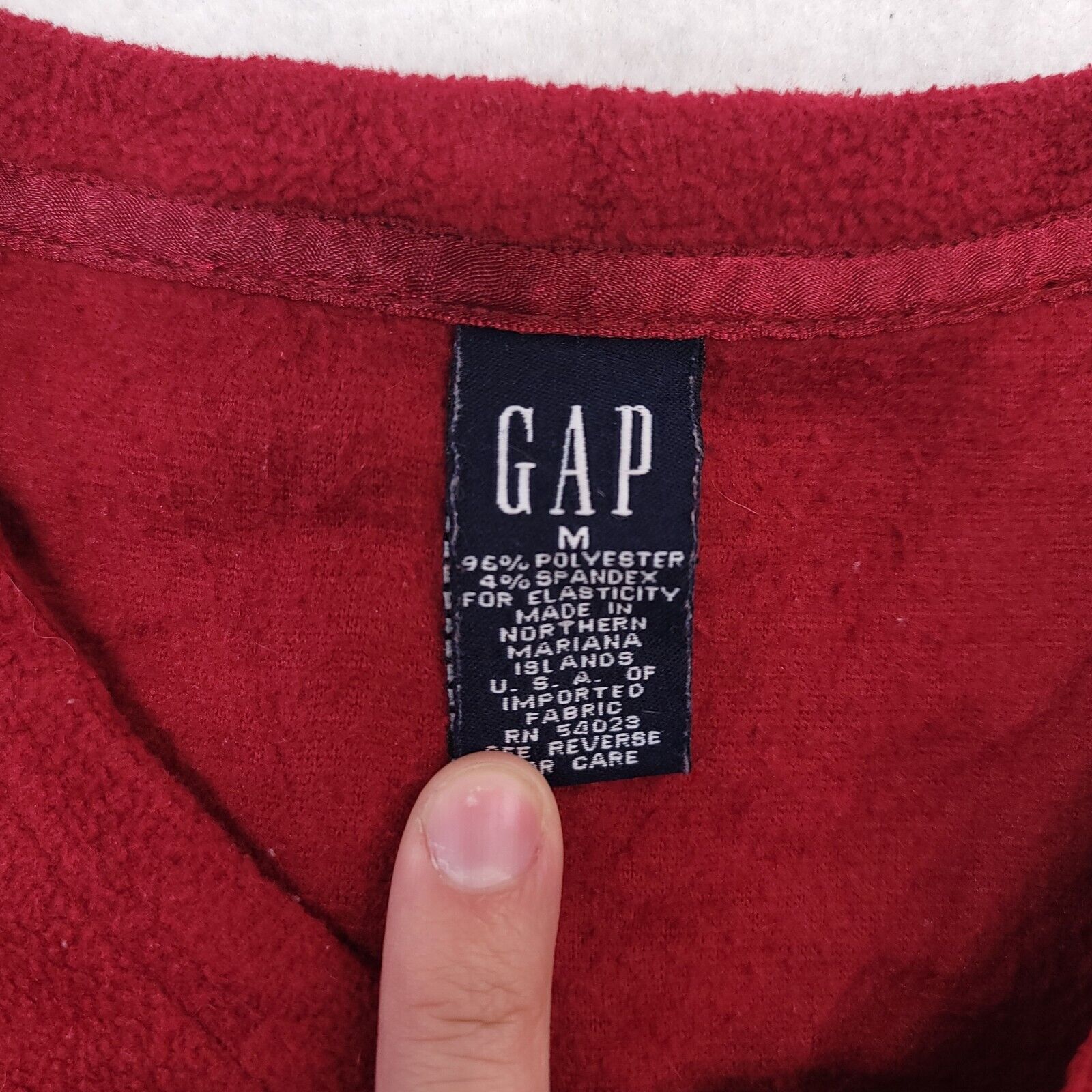 Gap Gap Long Sleeve Sleepwear Pajama Top Womens Size Medium Red Size ONE SIZE - 3 Thumbnail