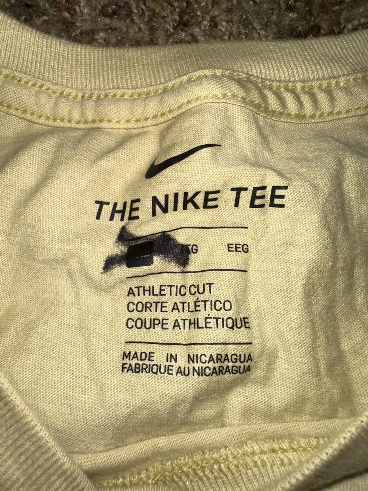 Nike Nike Men's The Nike Tee Blank Mustard Yellow Athletic Cut Short Sleeve T-Shirt Size US XXL / EU 58 / 5 - 3 Thumbnail