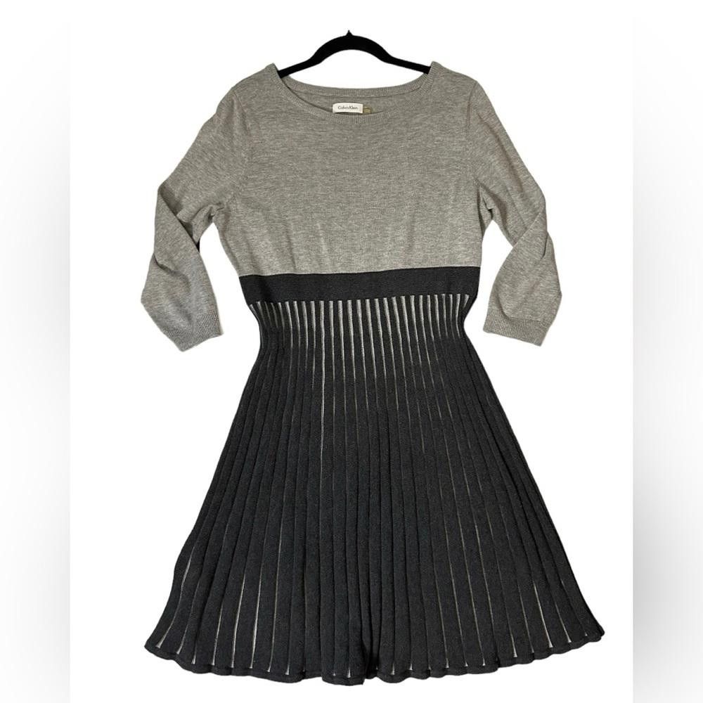 Calvin Klein Calvin Klein l Pleated Sweater Dress Large Size L / US 10 / IT 46 - 2 Thumbnail