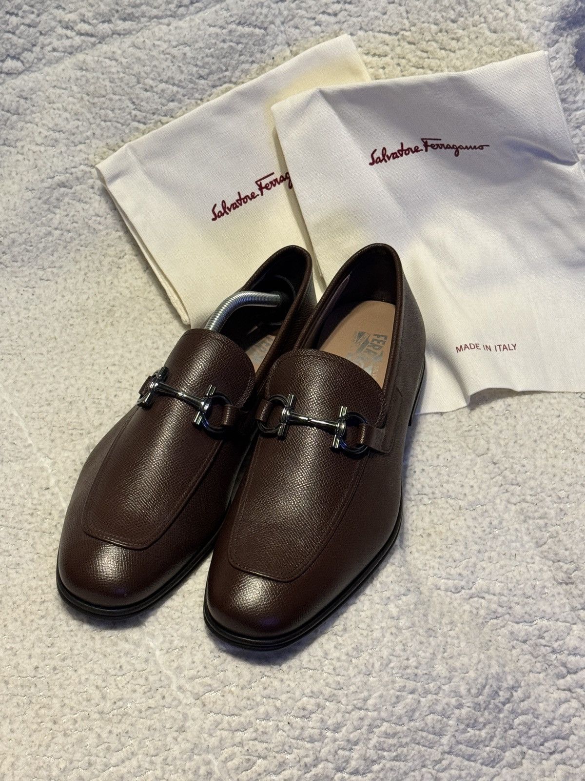 Salvatore Ferragamo Pebble Loafers Size US 9.5 / EU 42-43 - 1 Thumbnail