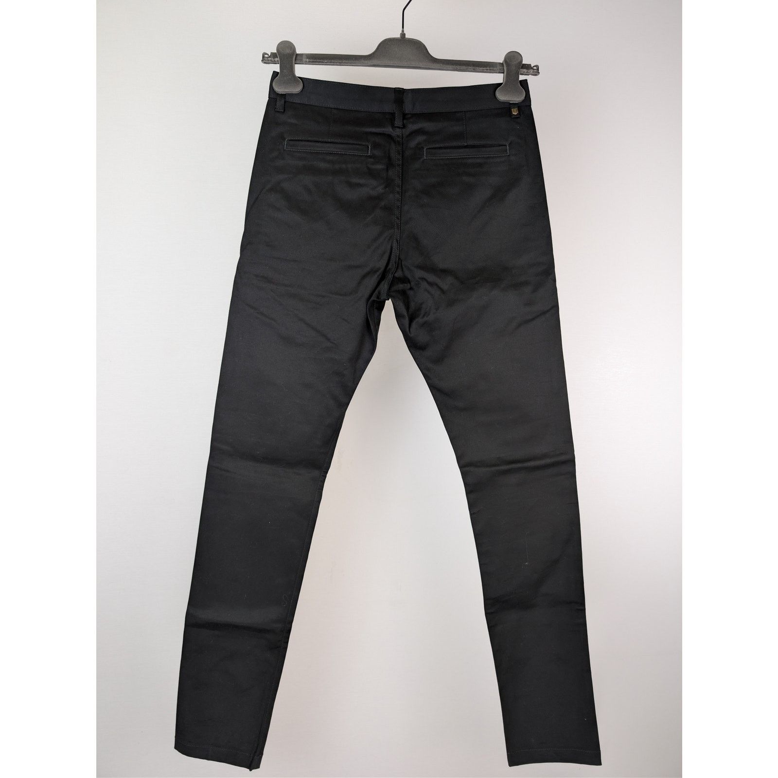 Saint Laurent Paris o1rshd1 Chinos Jeans in Black Raw Size US 29 - 16 Thumbnail