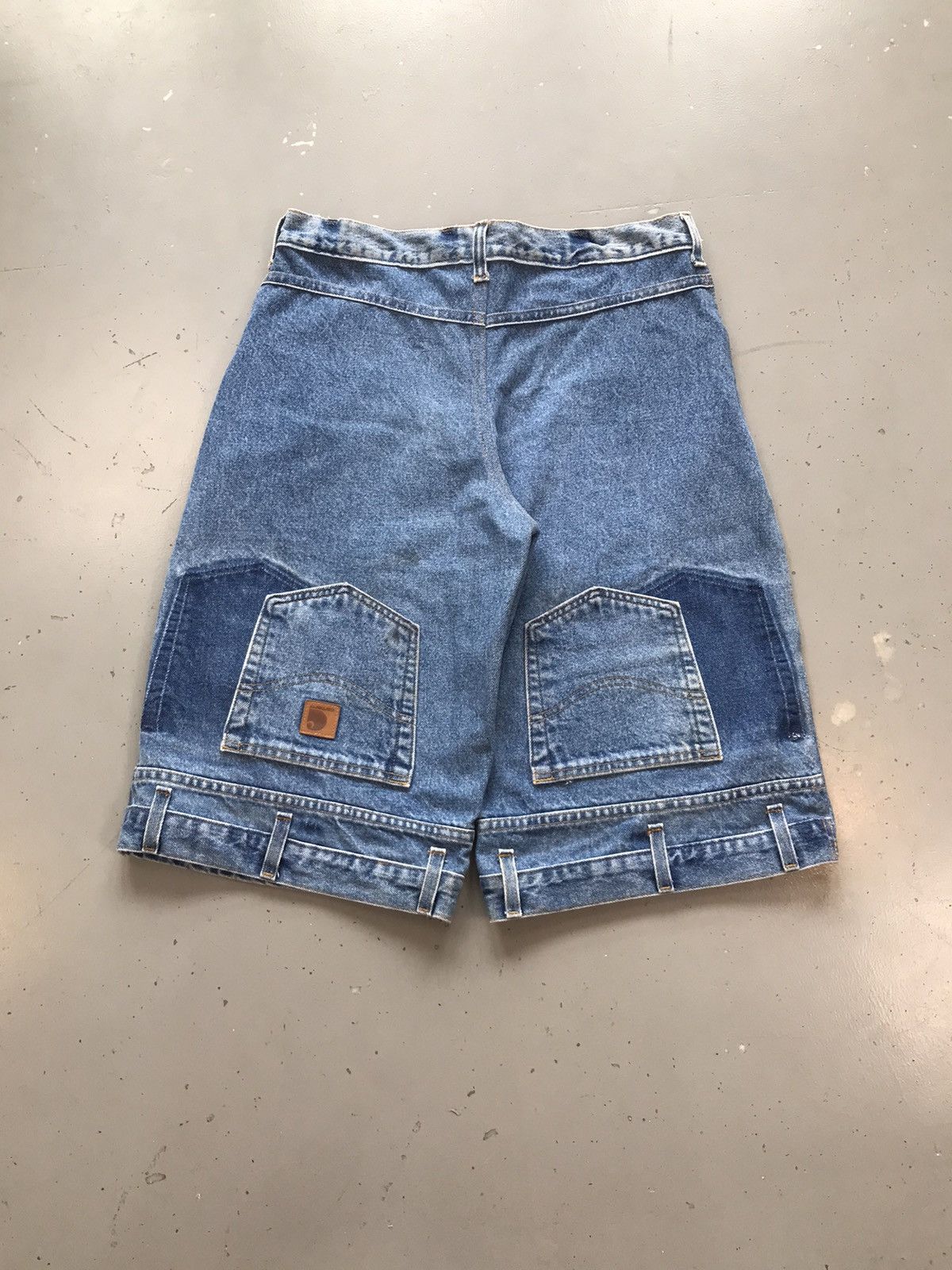 Carhartt × Vintage Vintage custom double knee denim jort Size US 34 / EU 50 - 4 Thumbnail
