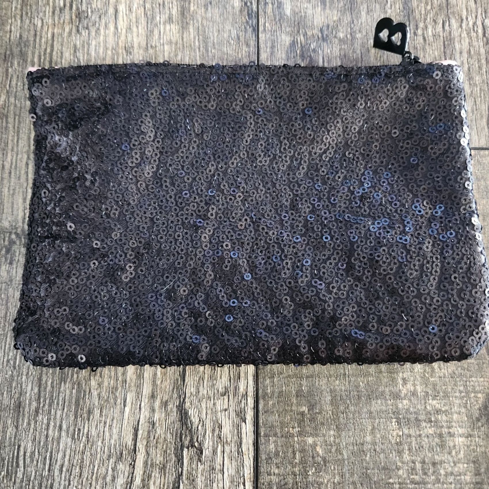 Vintage Betty Boop Ipsy Cosmetic Bag Purse Small Black Sequin Makeup Beauty 2019 Clutch Size ONE SIZE - 2 Thumbnail