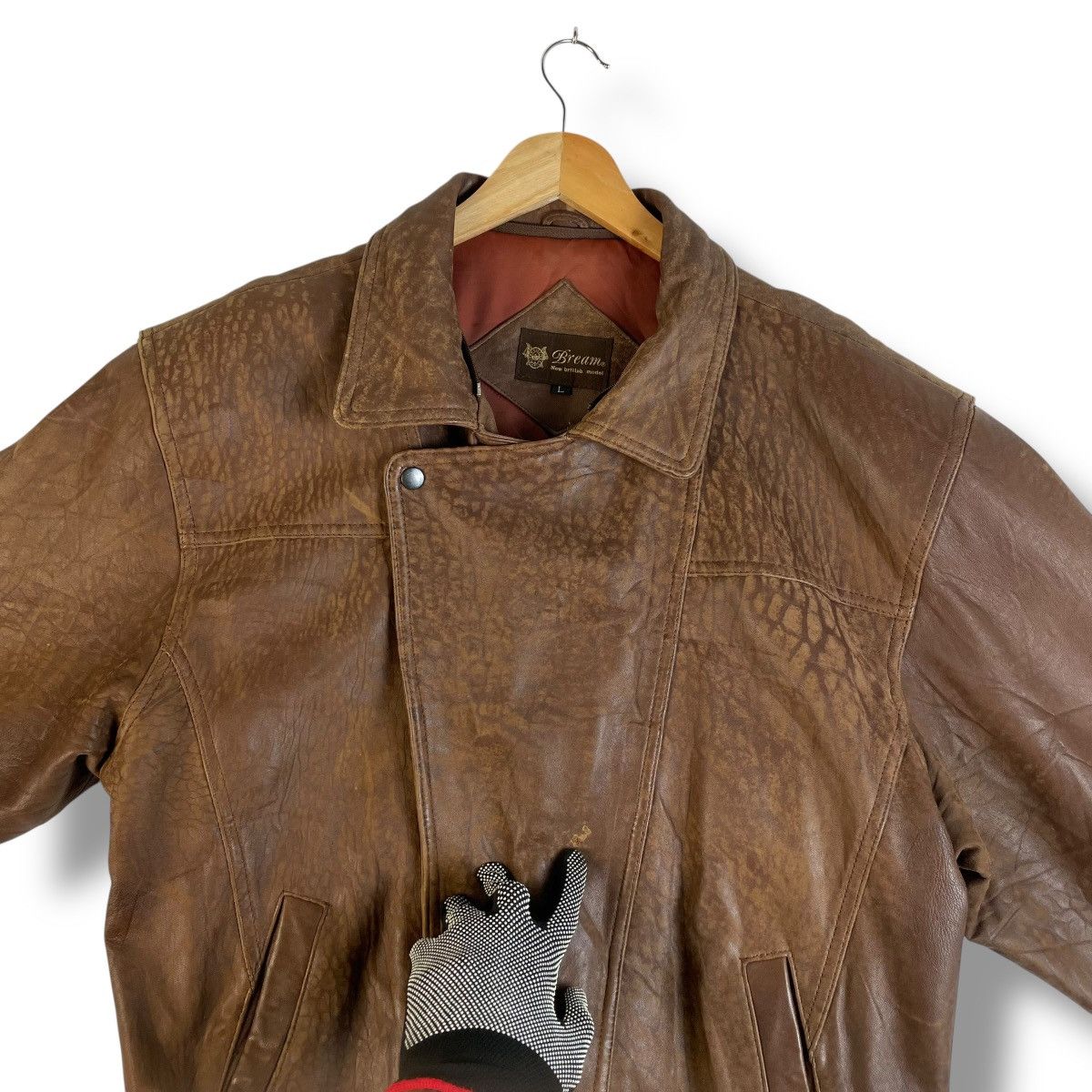 Issey Miyake VINTAGE BREAM NEW ZEALAND LAMB LEATHER JACKET Size US L / EU 52-54 / 3 - 10 Thumbnail