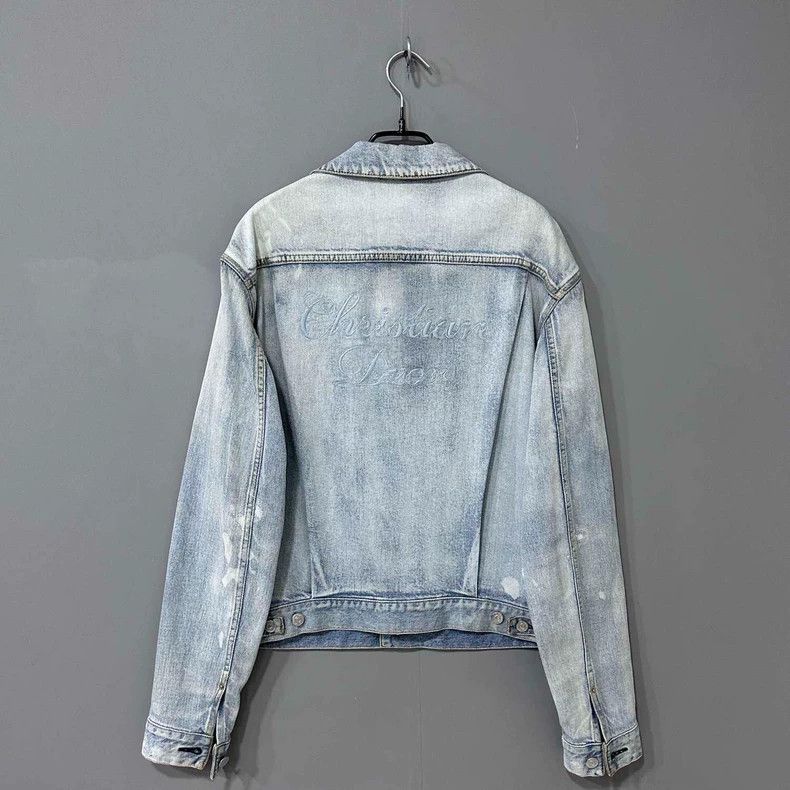 Dior Dior Co-branded embroidered logo to make old denim jackets Size US S / EU 44-46 / 1 - 3 Thumbnail