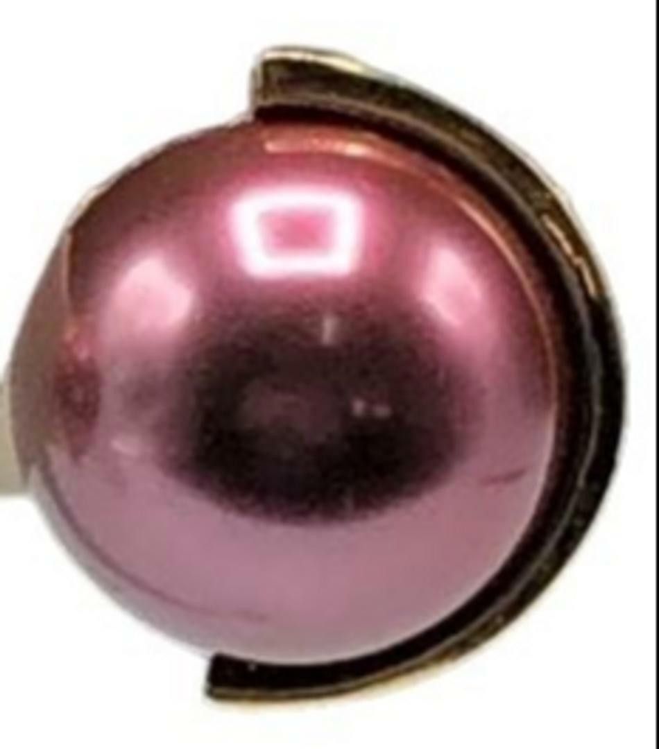 Lanvin Lanvin Simulated Purple Pearl Cabochon Earrings Size ONE SIZE - 2 Thumbnail