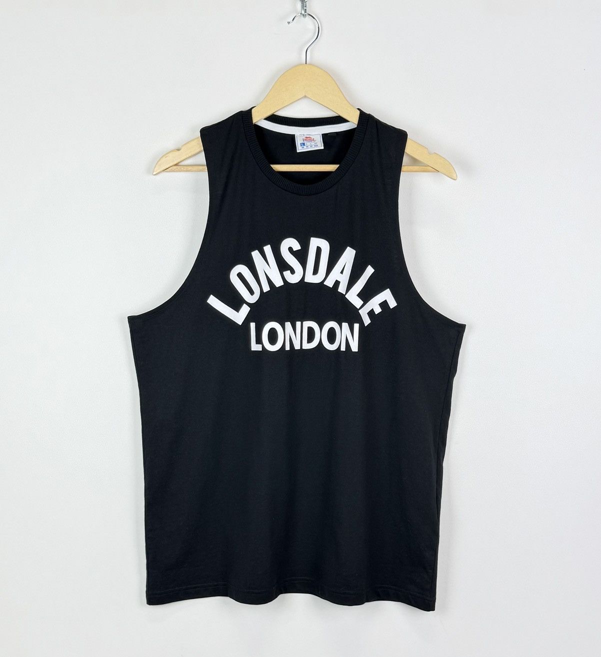 Lonsdale Lonsdale London Tank Top Shirt Black Big Logo Boxing Sport Size US L / EU 52-54 / 3 - 1 Thumbnail