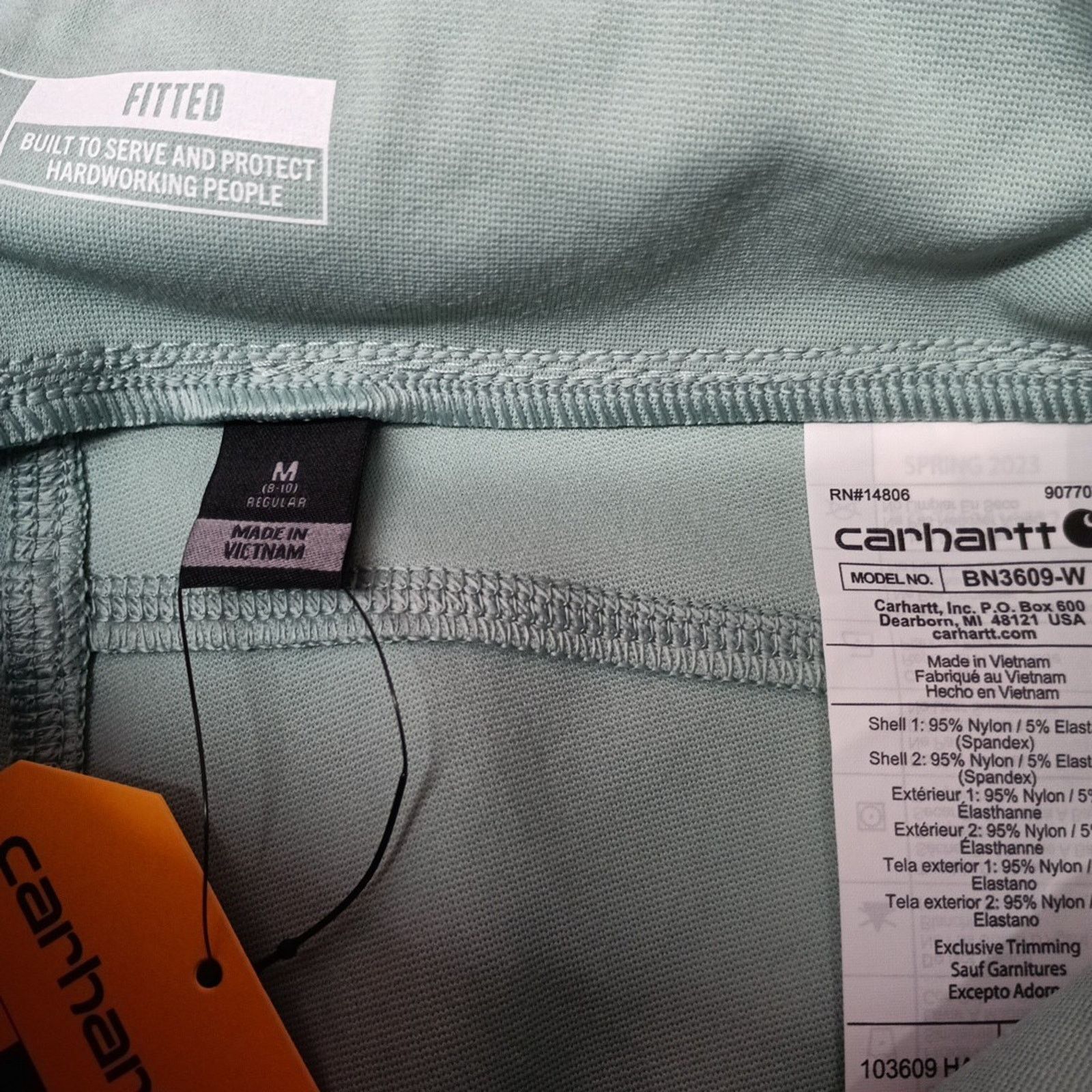 Carhartt Carhartt Women’s Leggings Fitted Utility Size M Mint Green Size 29" - 5 Thumbnail