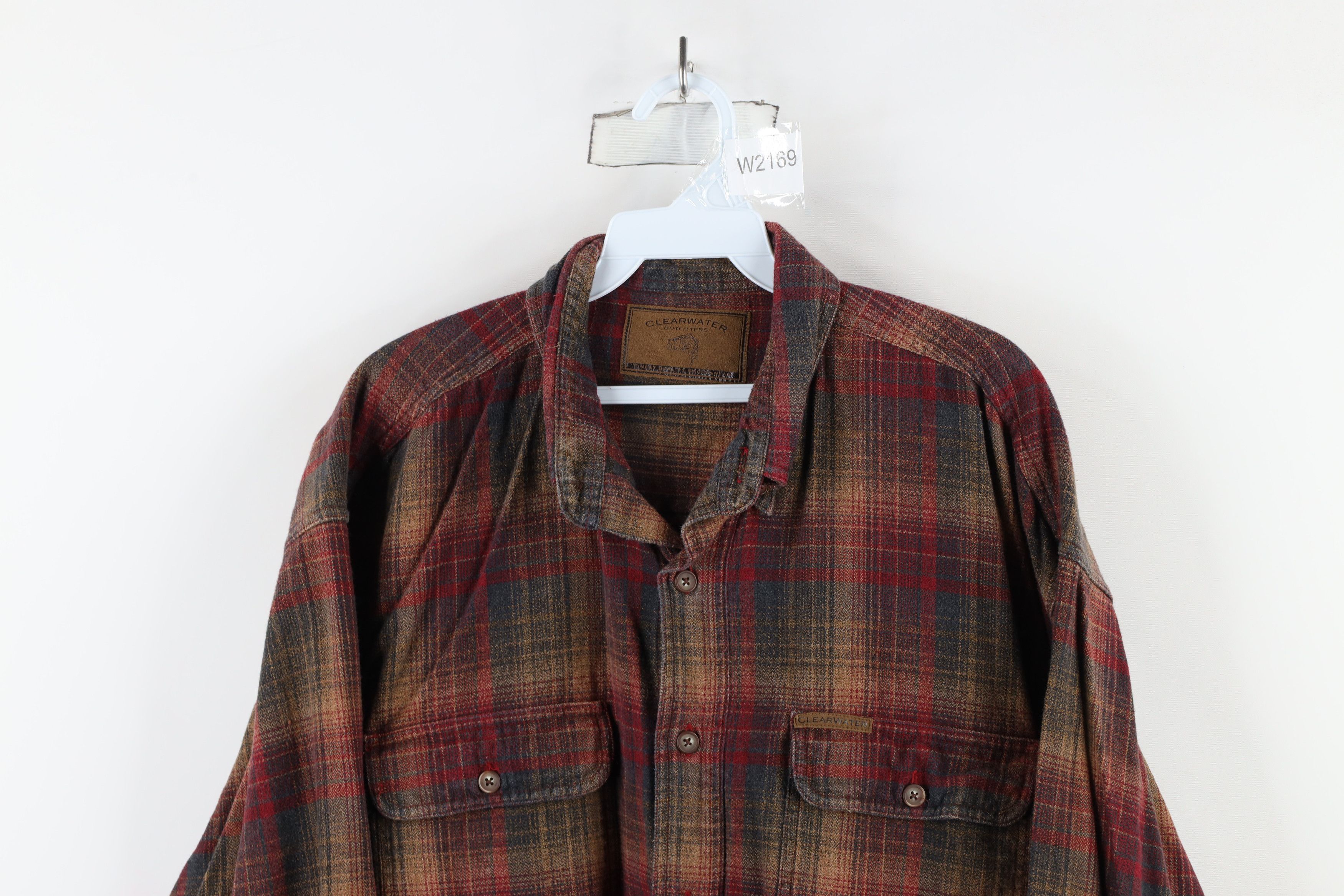 Vintage Vintage 90s Streetwear Heavyweight Button Down Shirt Rainbow Size US XL / EU 56 / 4 - 2 Thumbnail