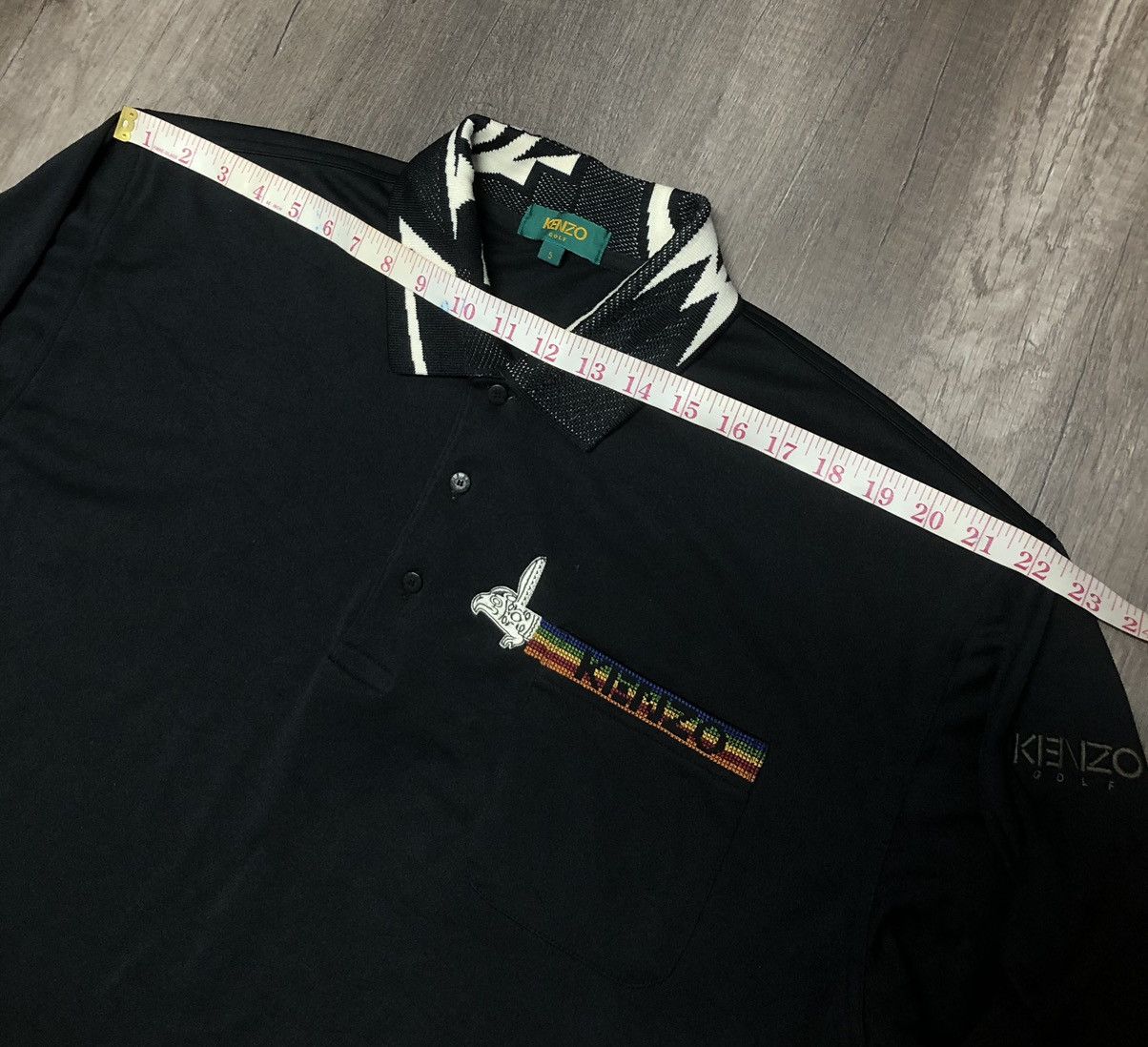 Kenzo × Vintage Vintage Kenzo Golf Pocket Long Sleeve Polo Shirt Size US XL / EU 56 / 4 - 14 Thumbnail