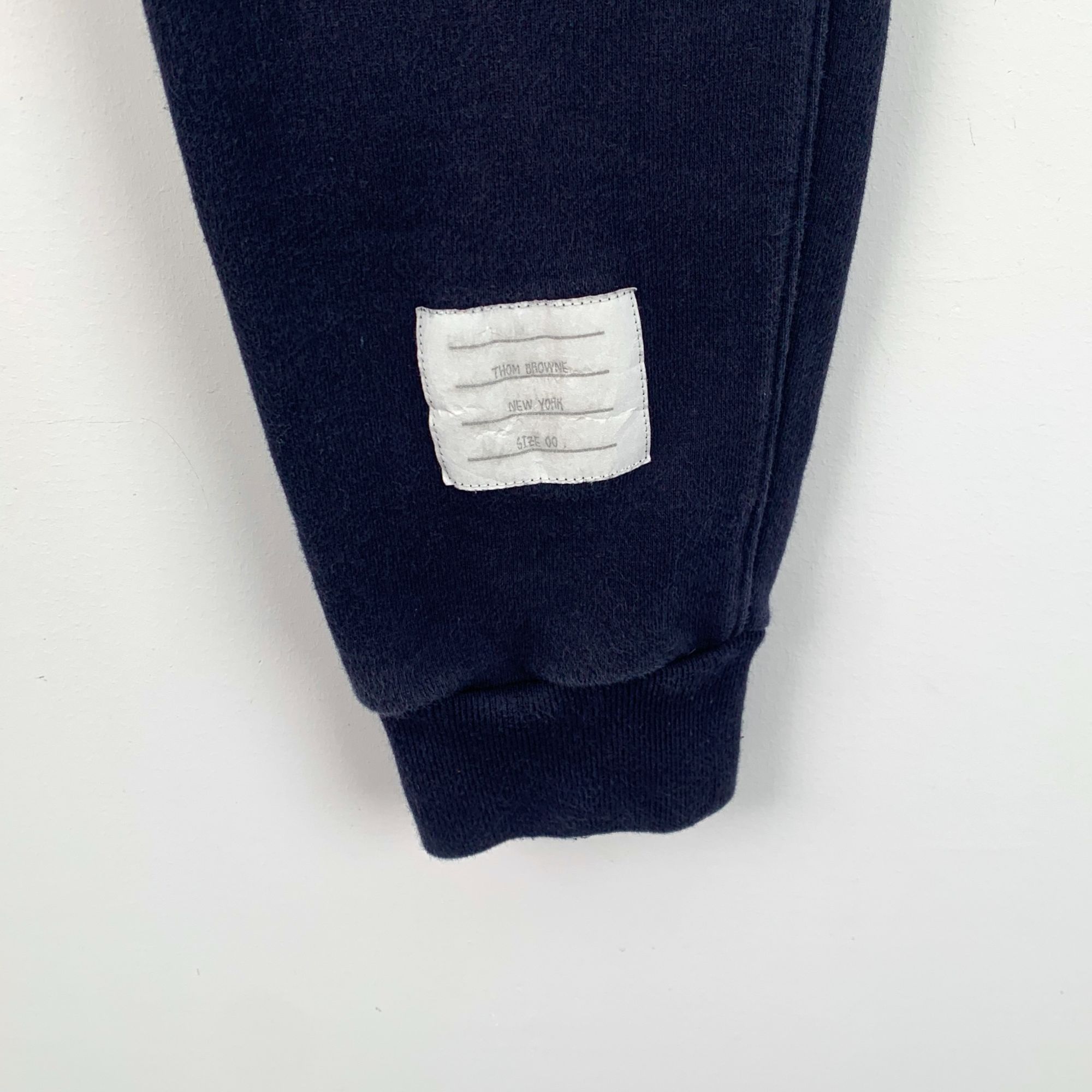 Thom Browne Thom Browne Dark Blue Cotton Four-Bar Stripe Drawstring Spor Size 24" / US 00 / IT 34 - 5 Thumbnail