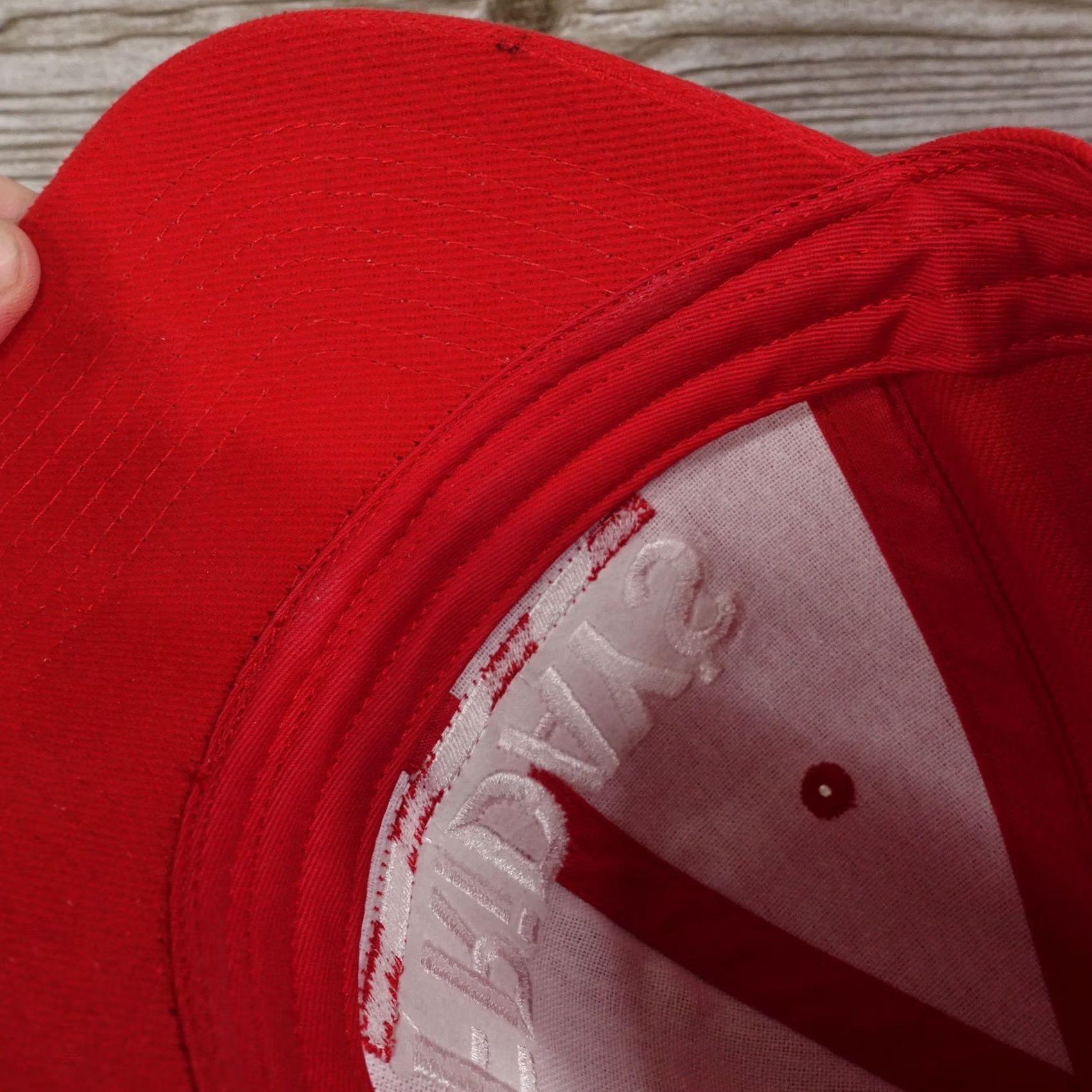 Logo 7 TGI FRIDAY'S LOGO WORK EMPLOYEE BAR & GRILL BASEBALL HAT CAP RED Size ONE SIZE - 7 Thumbnail