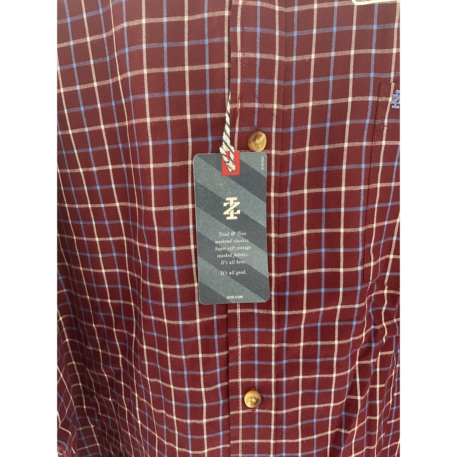 Izod IZOD Mens Advantage Casual Button Up Shirt - Size XXL Size US XXL / EU 58 / 5 - 2 Thumbnail