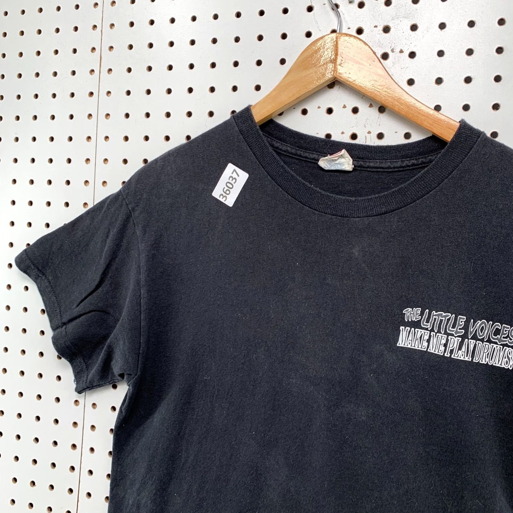 Delta VINTAGE Y2K Drum Kit Shirt Mens Small Black Little Voices Make Me Play Drums Size US S / EU 44-46 / 1 - 7 Thumbnail