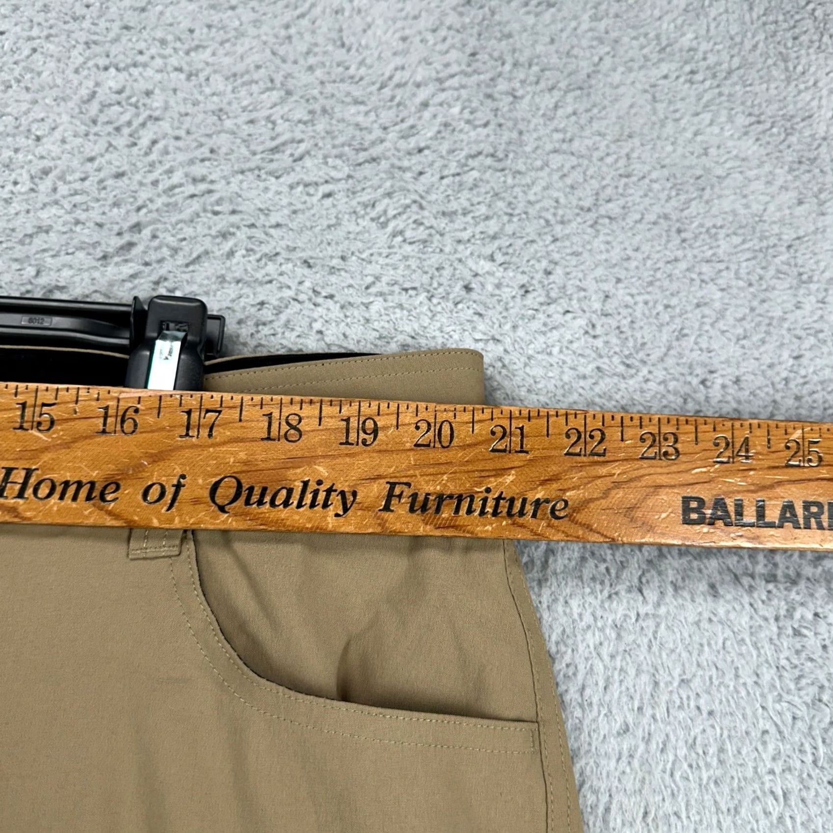 Eddie Bauer Eddie Bauer Men Fleece Lined Pants Cargo Pockets Hiking Stretch Outdoor 40X32 Tan Brown Corded Front Pocket Casual Travel Pants Mens Size US 40 / EU 56 - 6 Thumbnail