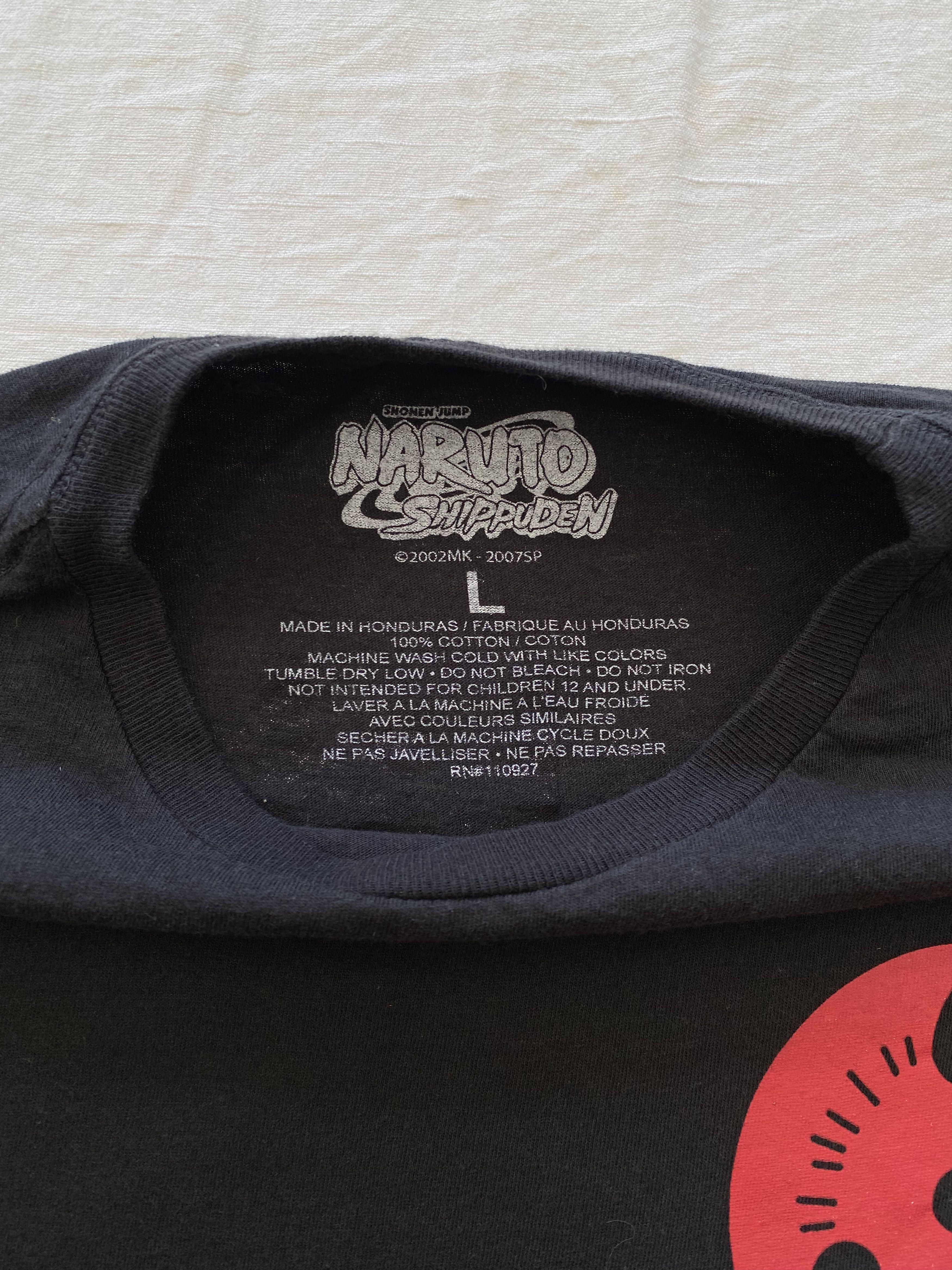 Anime Vintage 2000s Naruto Shippuden Anime Movie Sasuke T-shirt Size US L / EU 52-54 / 3 - 19 Thumbnail