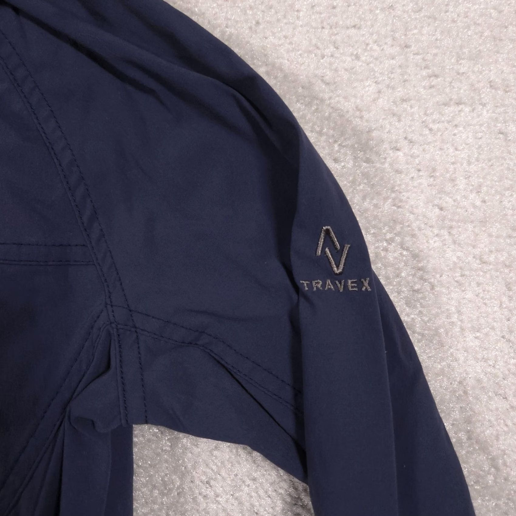 Eddie Bauer VINTAGE Coat Womens Petite XS Blue Travex Hooded Rain Softshell Full Zip Size XS / US 0-2 / IT 36-38 - 6 Thumbnail