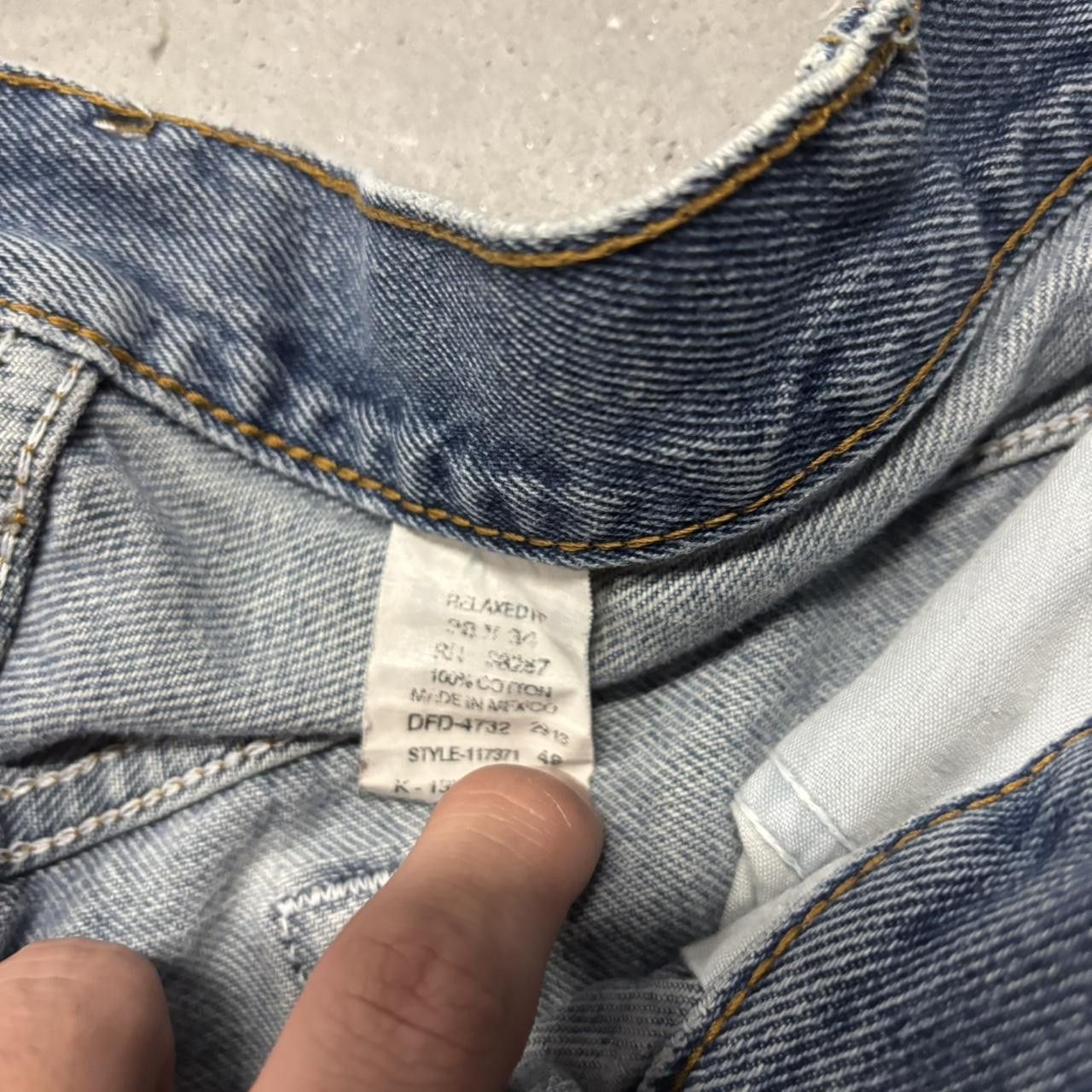 Japanese Brand × Vintage Crazy Vintage Y2K/2000s Grunge Dark Wash Skater Denim Jeans! Size US 36 / EU 52 - 7 Thumbnail