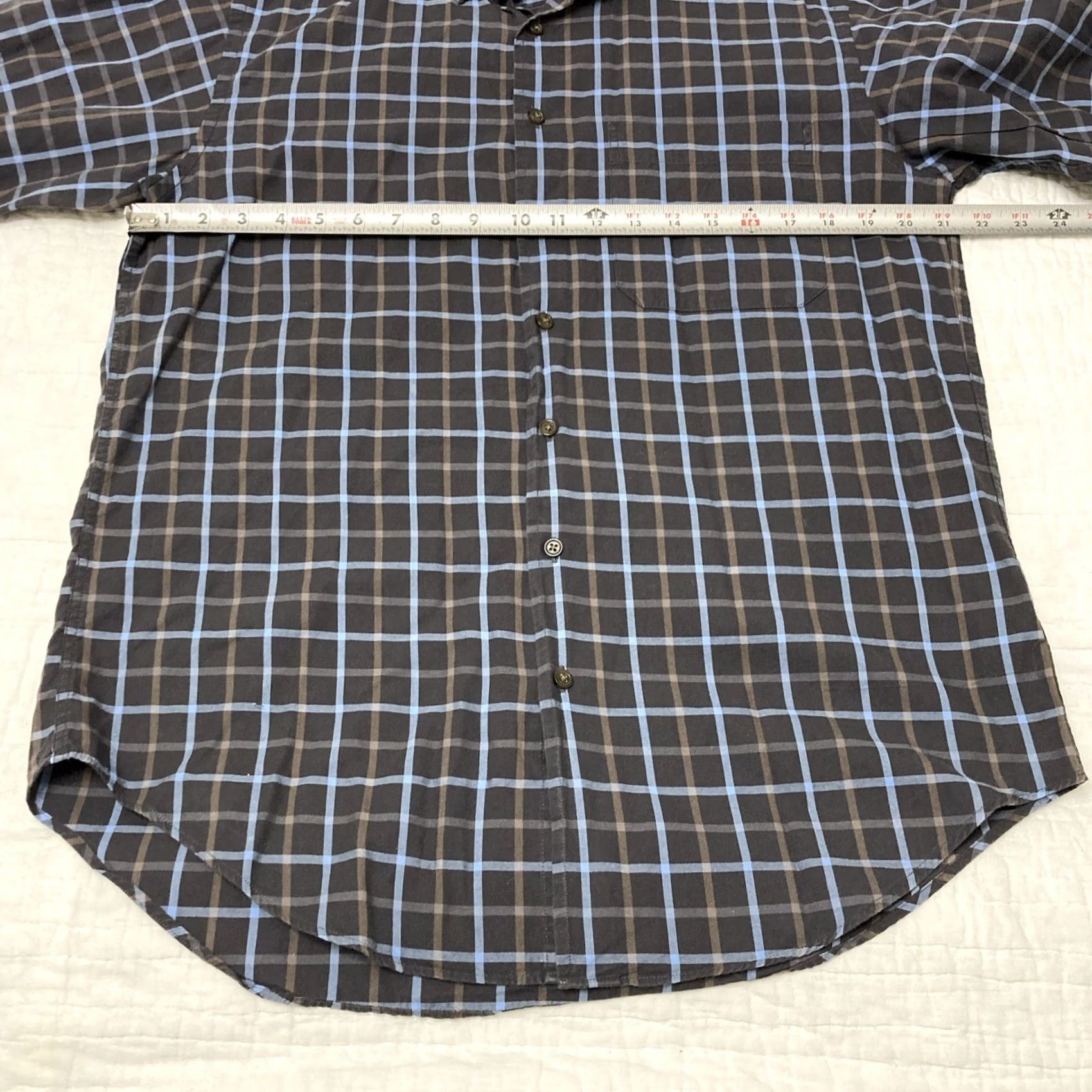 Orvis Orvis Plaid Button-Down Dress Shirt Pocket Long Sleeve Men M Multicolor Size 40R - 3 Thumbnail