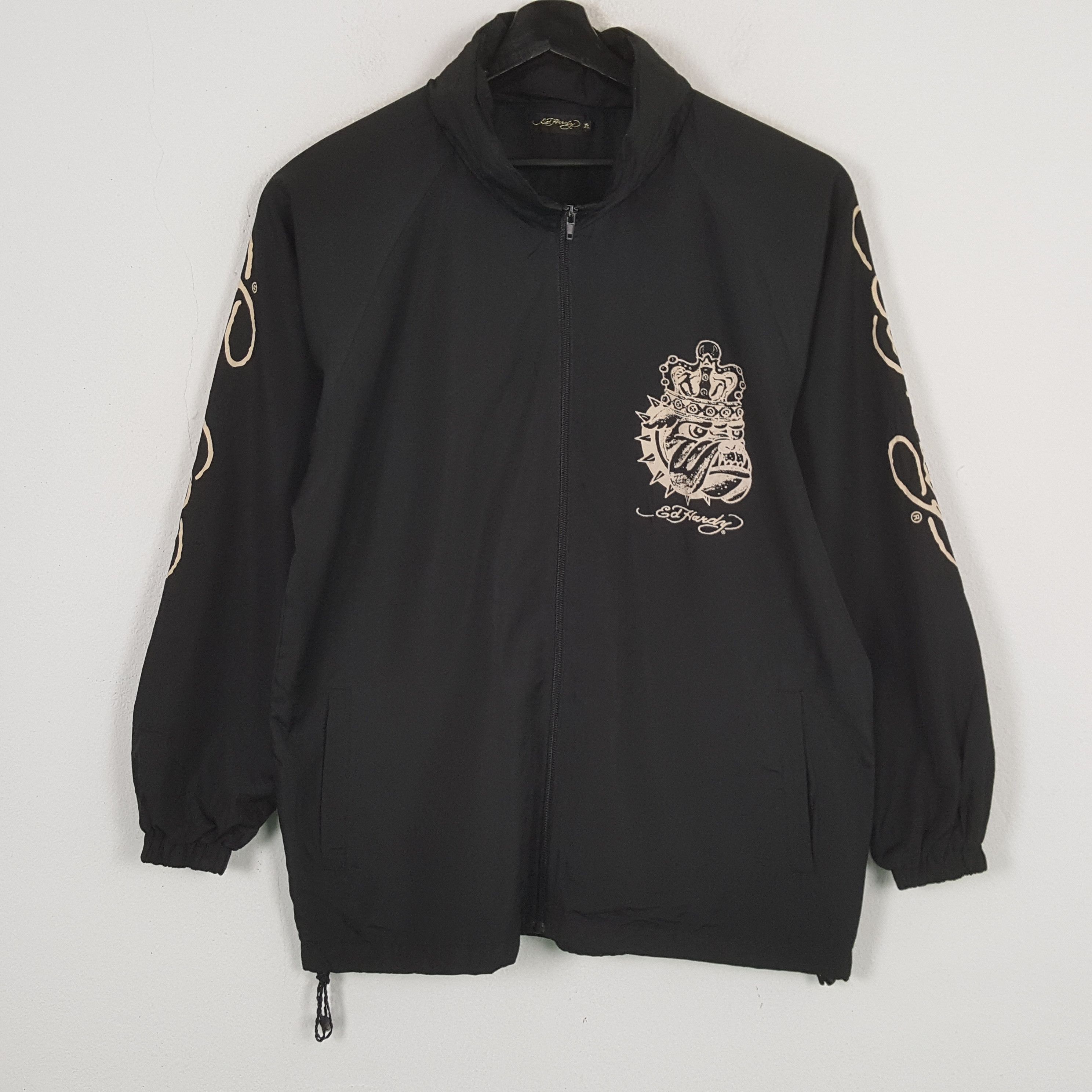 Ed Hardy × Vintage ED HARDY Designer Brand Windbreaker Jacket Size US L / EU 52-54 / 3 - 3 Thumbnail
