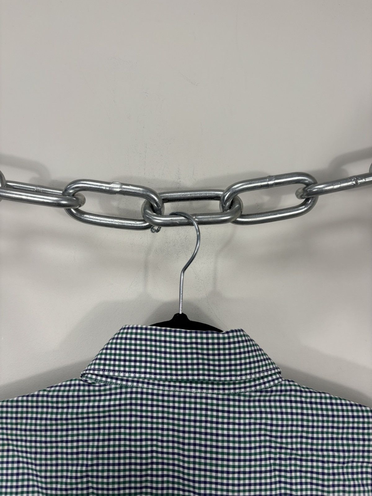 Other Bruli Swiss Made Men’s Gingham Check Short Sleeve Shirt Size US L / EU 52-54 / 3 - 17 Thumbnail