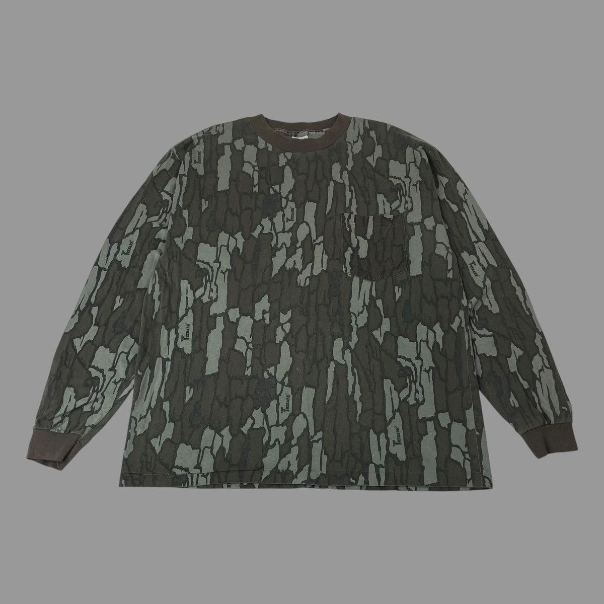Vintage Vintage 90s camo long sleeve t shirt Size US XL / EU 56 / 4 - 1 Thumbnail
