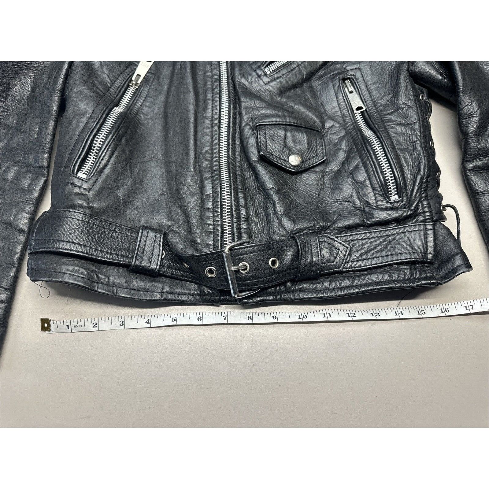Other STAR U.S.A Double Leather - Riders Motorcycle Jacket - Men S Size US M / EU 48-50 / 2 - 17 Thumbnail