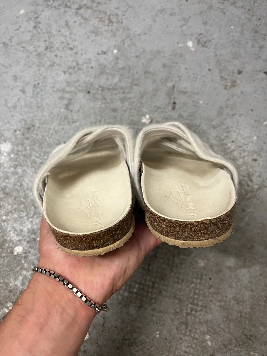 Vintage The Last Conspiracy White Pony Hair Sandals Size US 8 / IT 38 - 4 Thumbnail