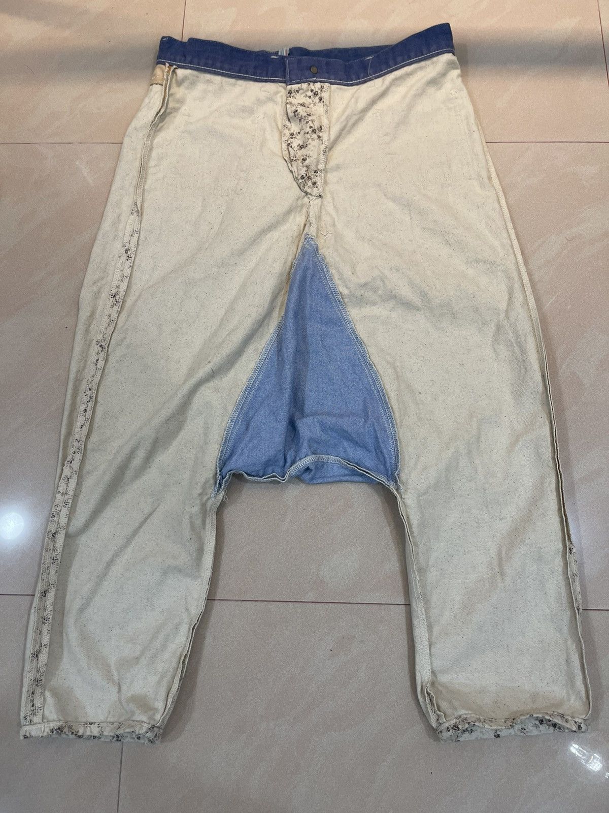 Kapital Kapital Floral Sarouel Pants Denim,All Over Pattern Size US 33 - 18 Thumbnail