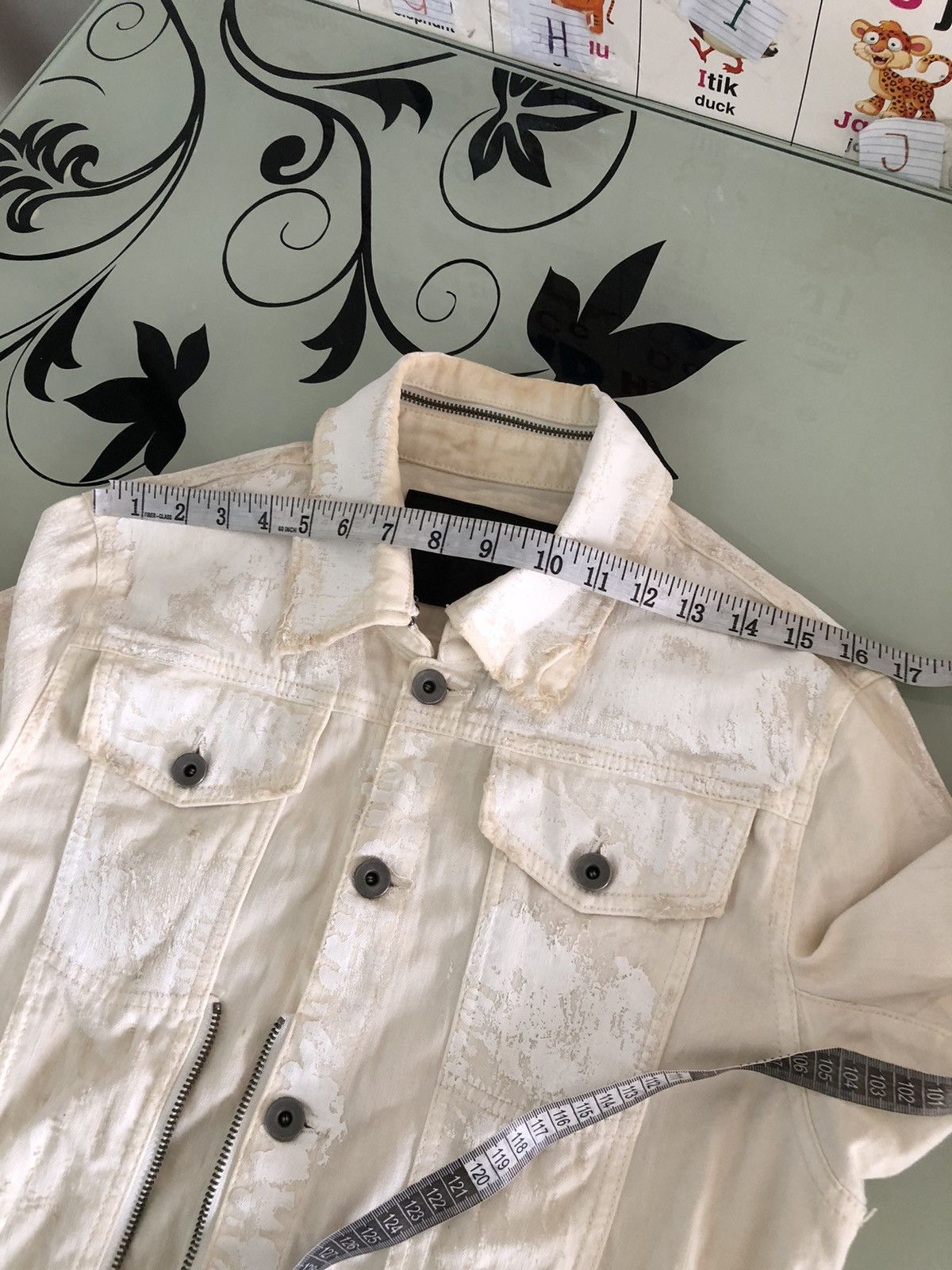 Le Grande Bleu (L.G.B.) Authentic❗️Le Grande Bleu LGB Splash Distressed Denim Jacket Size US XS / EU 42 / 0 - 24 Thumbnail