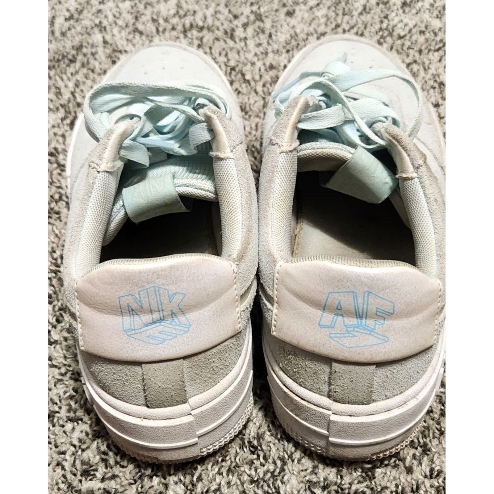Nike Nike Air Force 1 Pixel Women's Low Top Sneaker - Glacier Blue/Pure Platinum - 8.5 US - 2021 Release - Retro Style, Leather Upper, Cushioned Insole Size US 9 / IT 39 - 4 Thumbnail