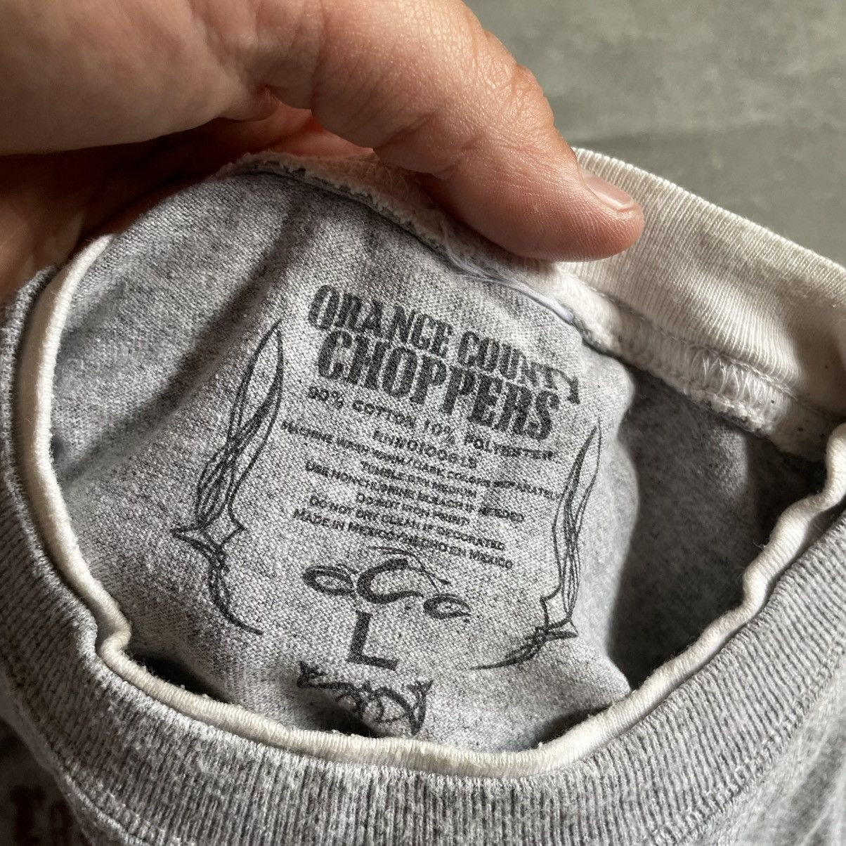 Affliction Vintage 90s Orange County Choppers Flame Longsleeve shirt te Size US L / EU 52-54 / 3 - 4 Thumbnail