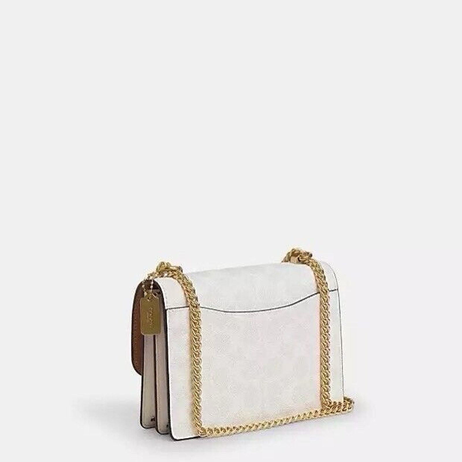 Coach NWT Coach Mini Klare Crossbody Bag CW206 Gold/White Chalk Size ONE SIZE - 8 Thumbnail