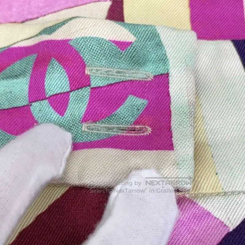 Chanel Chanel Colorful Silk Midi Skirt . Size 23" - 7 Thumbnail