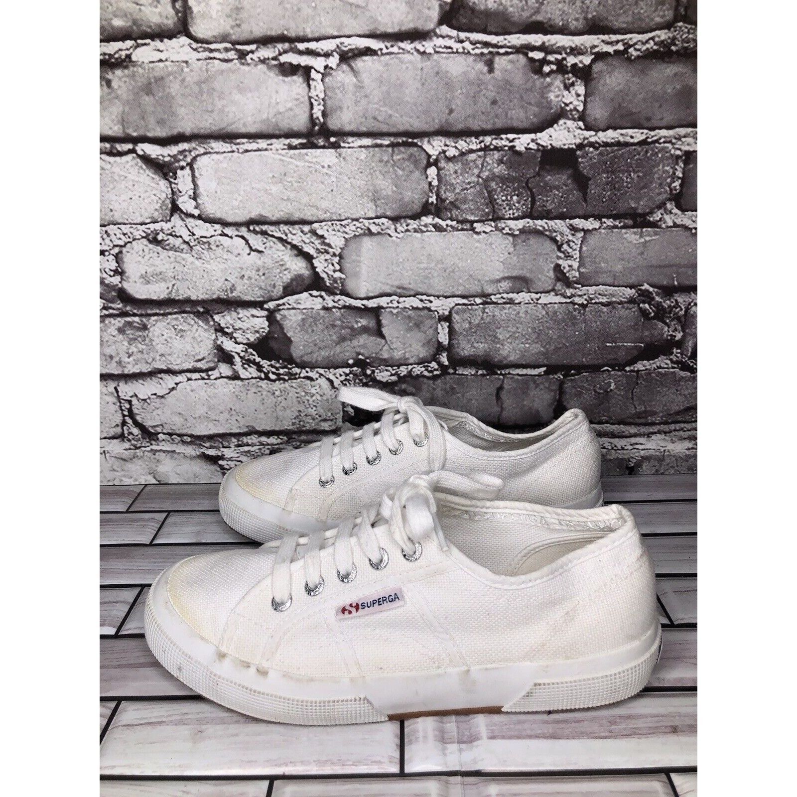 Superga Superga White Canvas Fabric Lace Up Causal Sneakers Shoes Wo Size US 7.5 / IT 37.5 - 13 Thumbnail