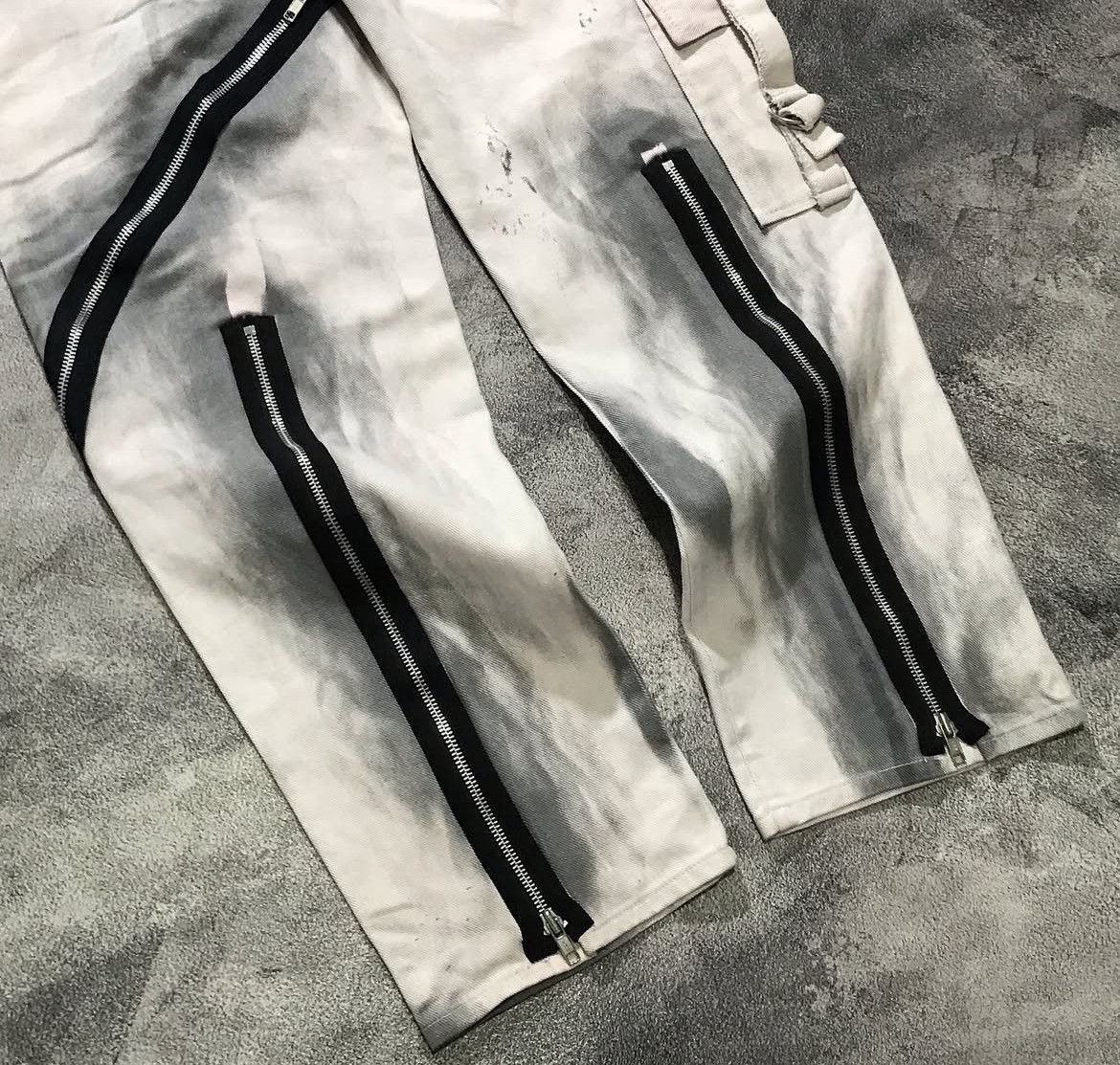 If Six Was Nine 2000s Archival Tokyo Punker Tactical Zip Jeans y2k style Size US 35 - 5 Thumbnail