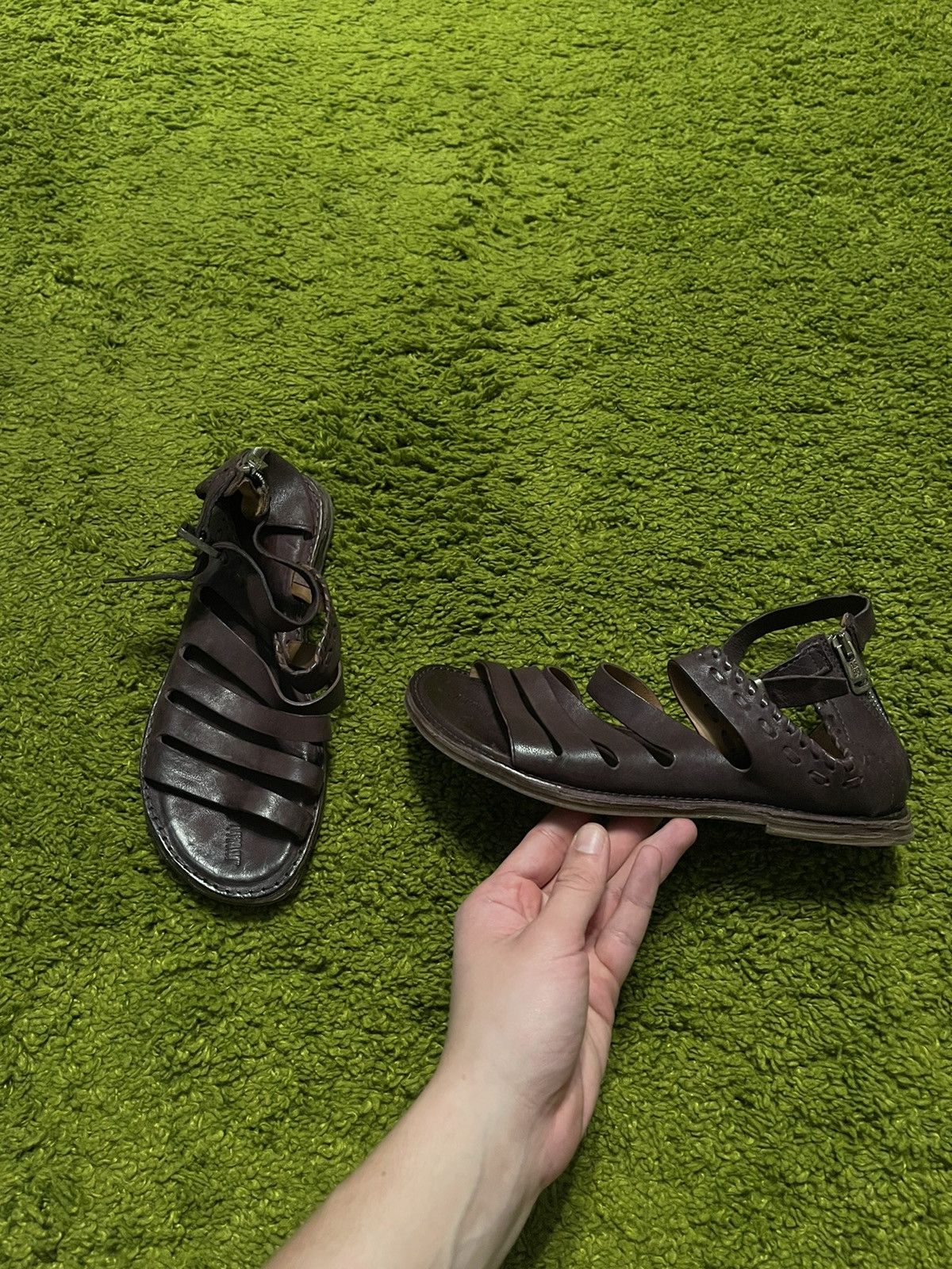 A.S.98 × Designer Airsteps A.S.98 avant garde real leather sandals shoes Size US 9 / IT 39 - 1 Thumbnail