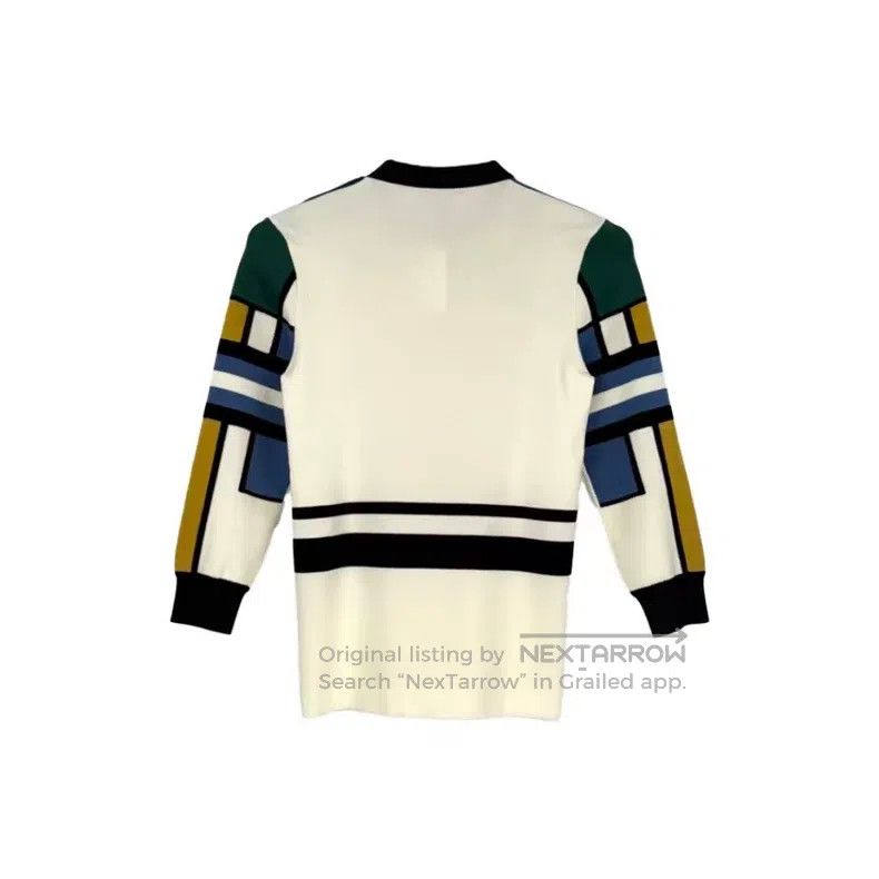 Louis Vuitton Louis Vuitton Color-block gold-button wool and silk-blend Size S / US 4 / IT 40 - 2 Thumbnail
