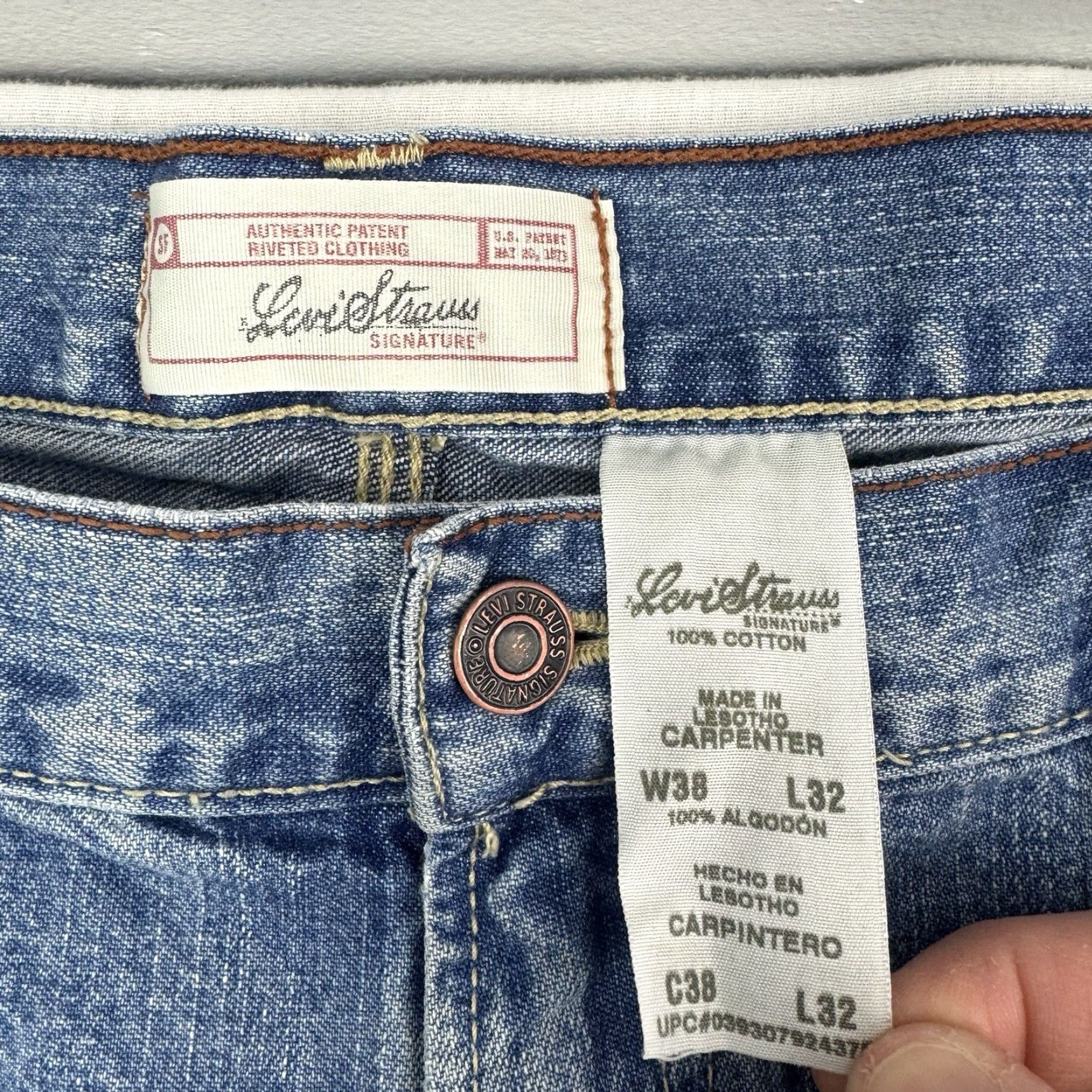 Levi's VINTAGE Levi's Carpenter Jeans Men 38x32 Blue Wide-Leg 90s Grunge Y2K Baggy Size US 38 / EU 54 - 4 Thumbnail