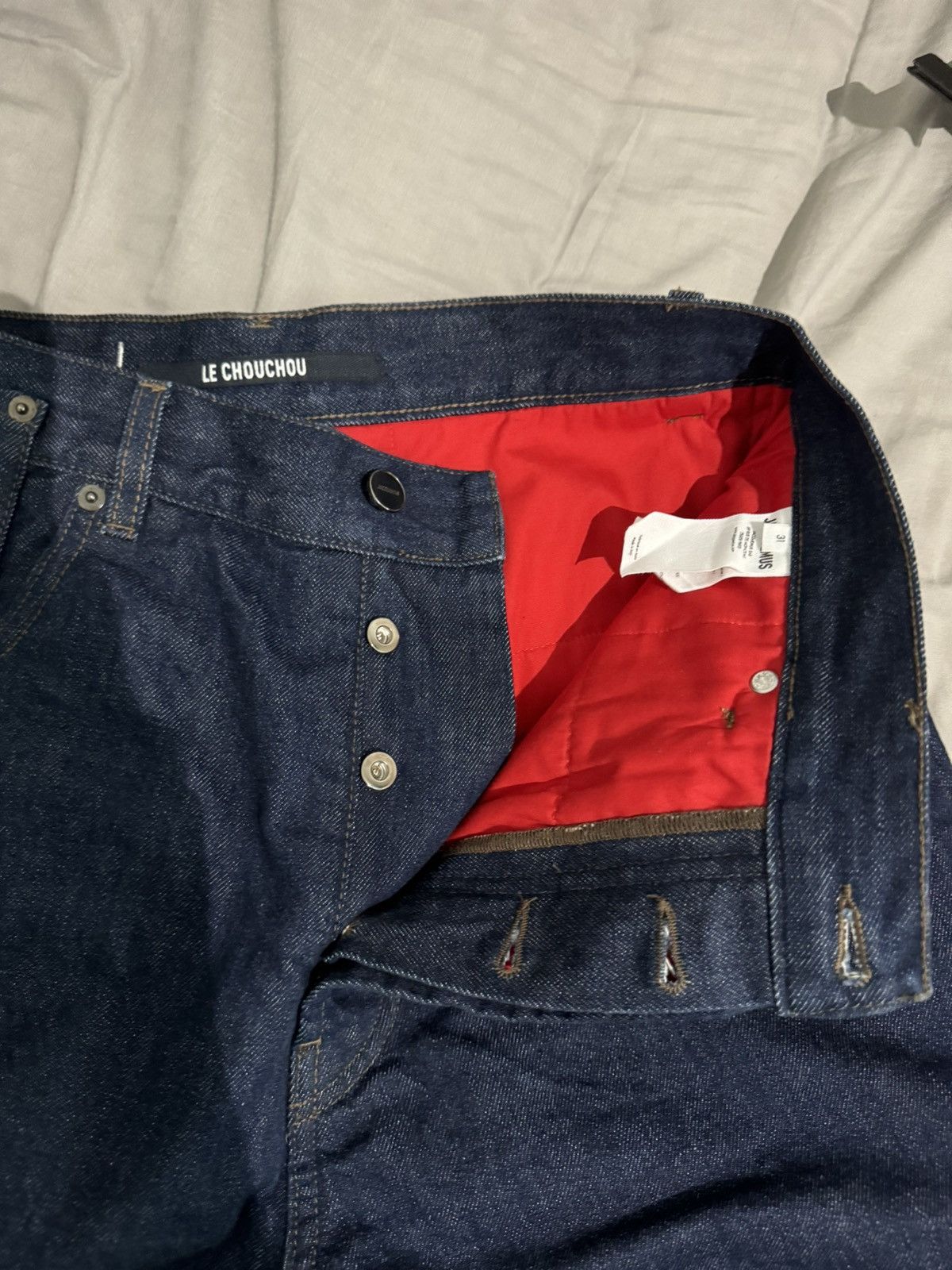 Jacquemus Le Chouchou Padded Denim Jeans Size US 31 - 6 Thumbnail