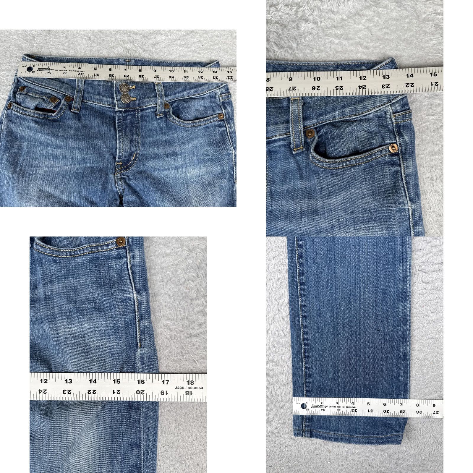 Vintage Red Engine Firebrand Jeans Womens 28 Blue Curvy Fit Bootcut Medium Wash 26x30 Jeans Size 28" / US 6 / IT 42 - 9 Thumbnail