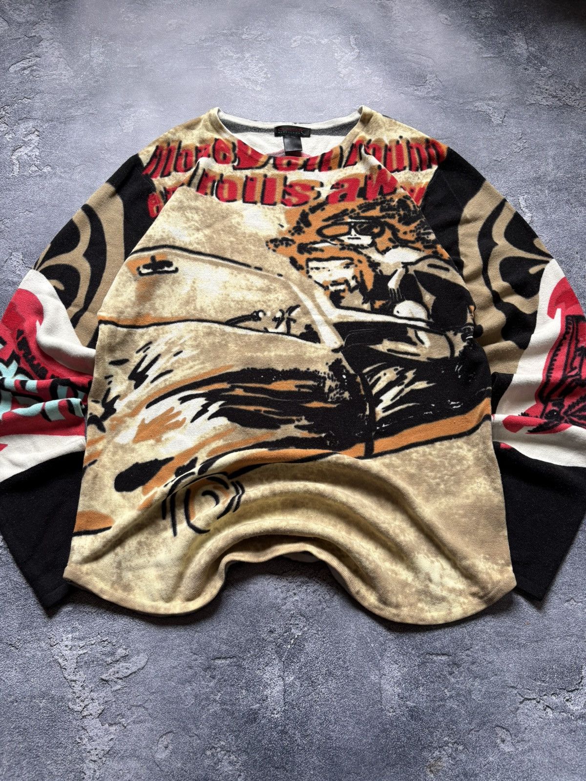 Custo Barcelona Vintage Custo Barcelona All Over Print Y2K Wool Sweater Rare Size M / US 6-8 / IT 42-44 - 6 Thumbnail