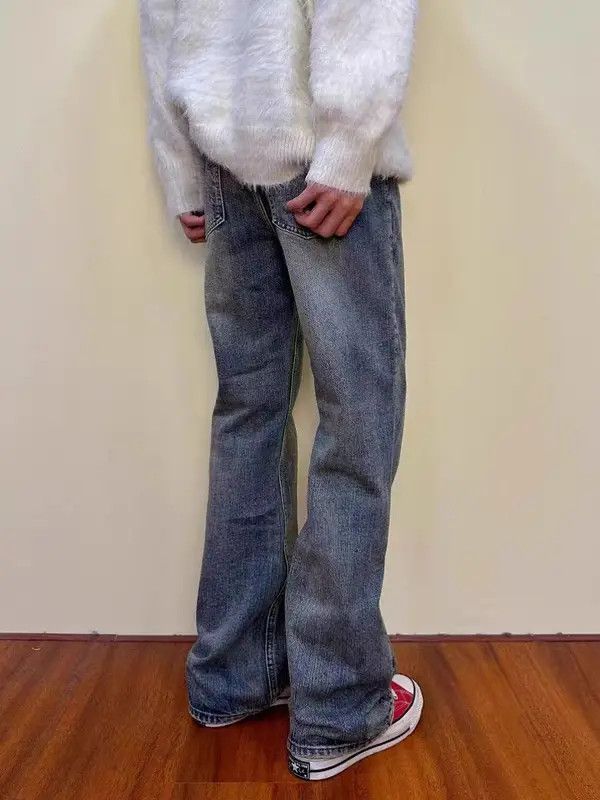 Japanese Brand Kagawa x Ahata Washed Vintage Simple Straight Bootcut Jeans Size US 34 / EU 50 - 3 Thumbnail