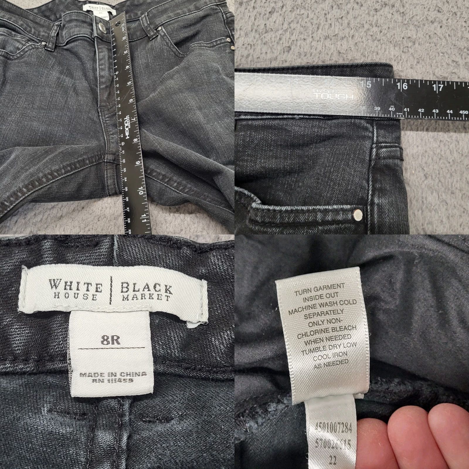 White House Black Market White House Black Market Jeans Women's Size 8R Black Bootcut Flare Love Life ❤️ Jeans Women Bootcut Black 8R Regular Fit 5-Pocket Denim Spandex Cotton Size 30" / US 8 / IT 44 - 8 Thumbnail